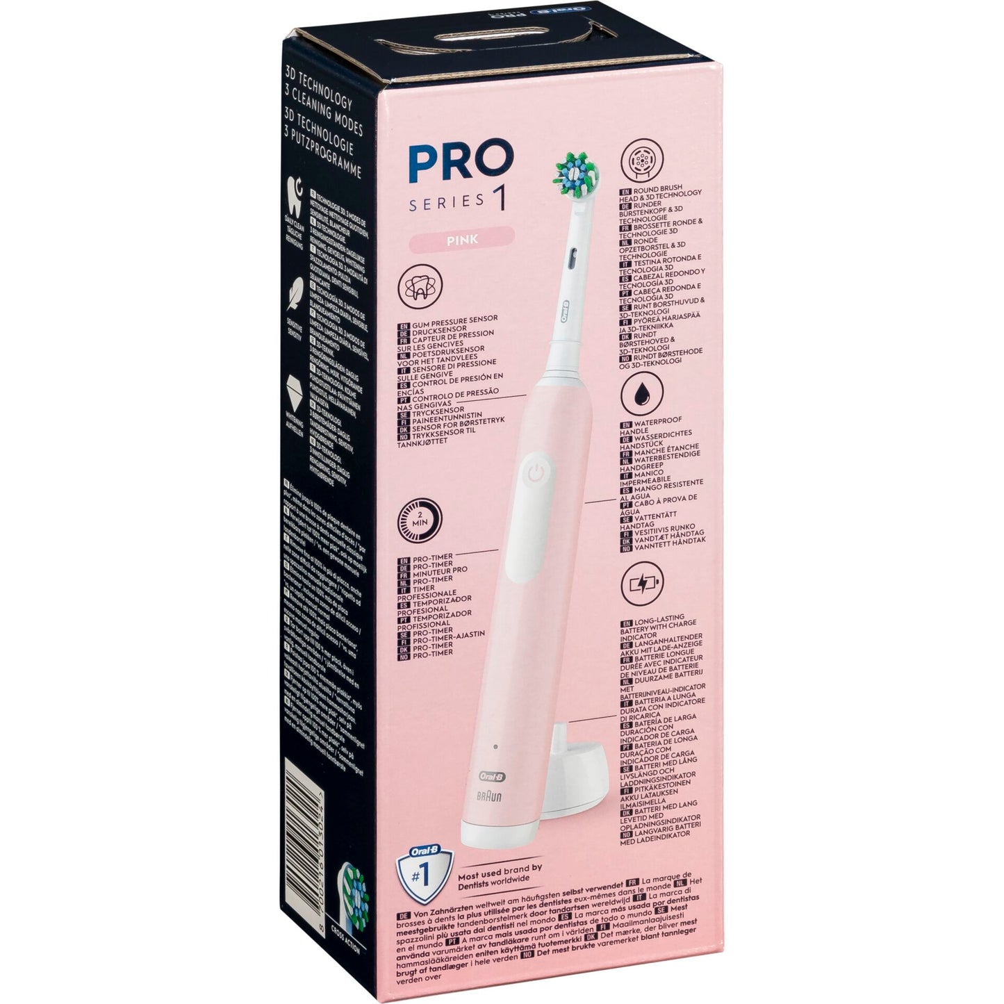 Oral-B Pro 1 Cross Action   Pink
