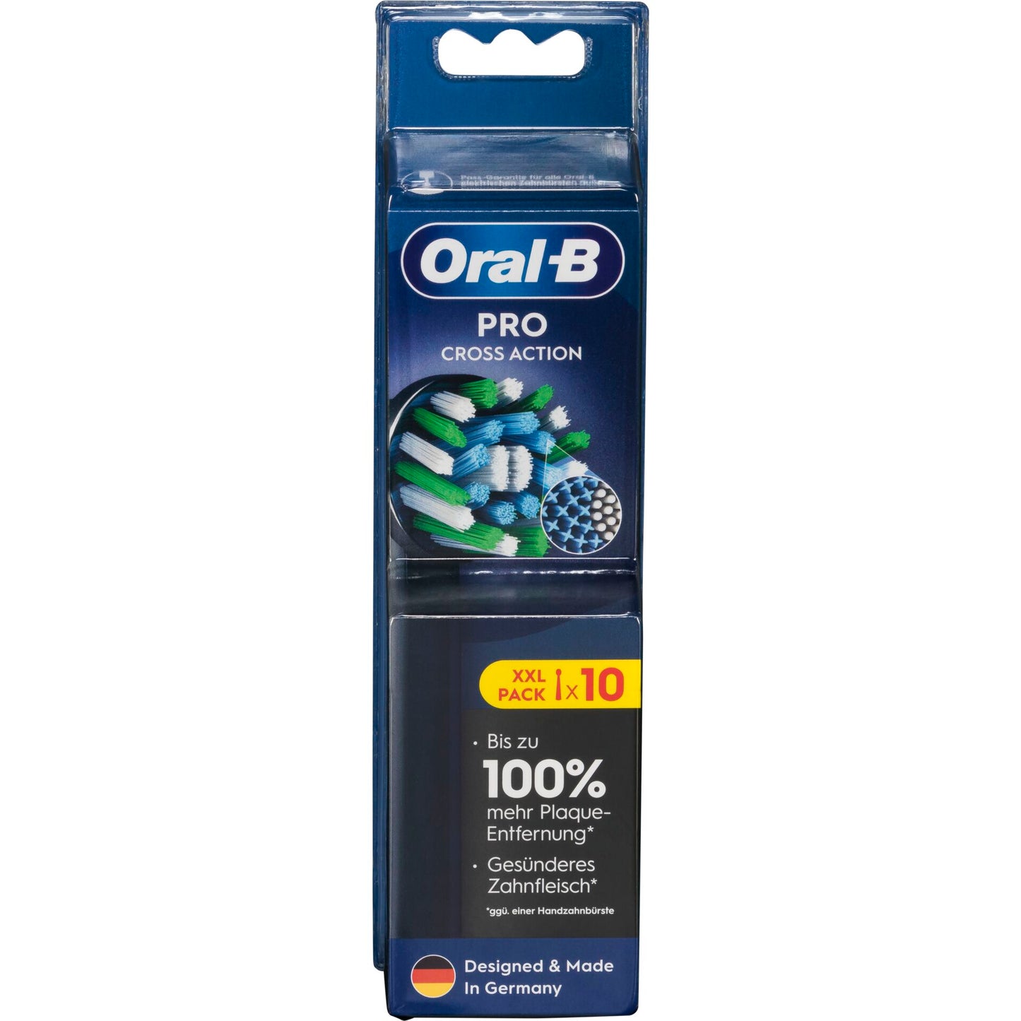 Oral-B Toothbrush heads black Pro CrossAction 10 pcs