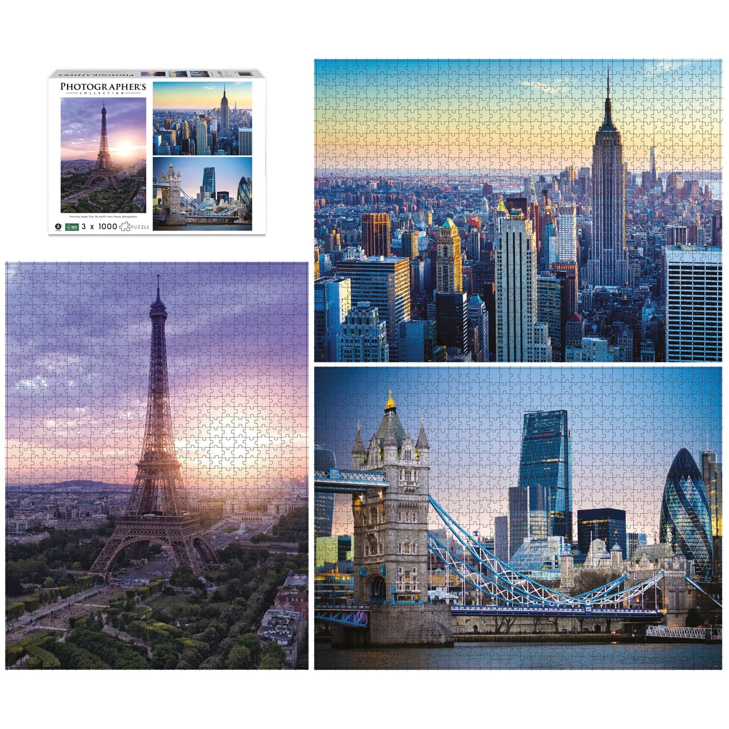 Ambassador Landmarks 3x 1000 Pieces