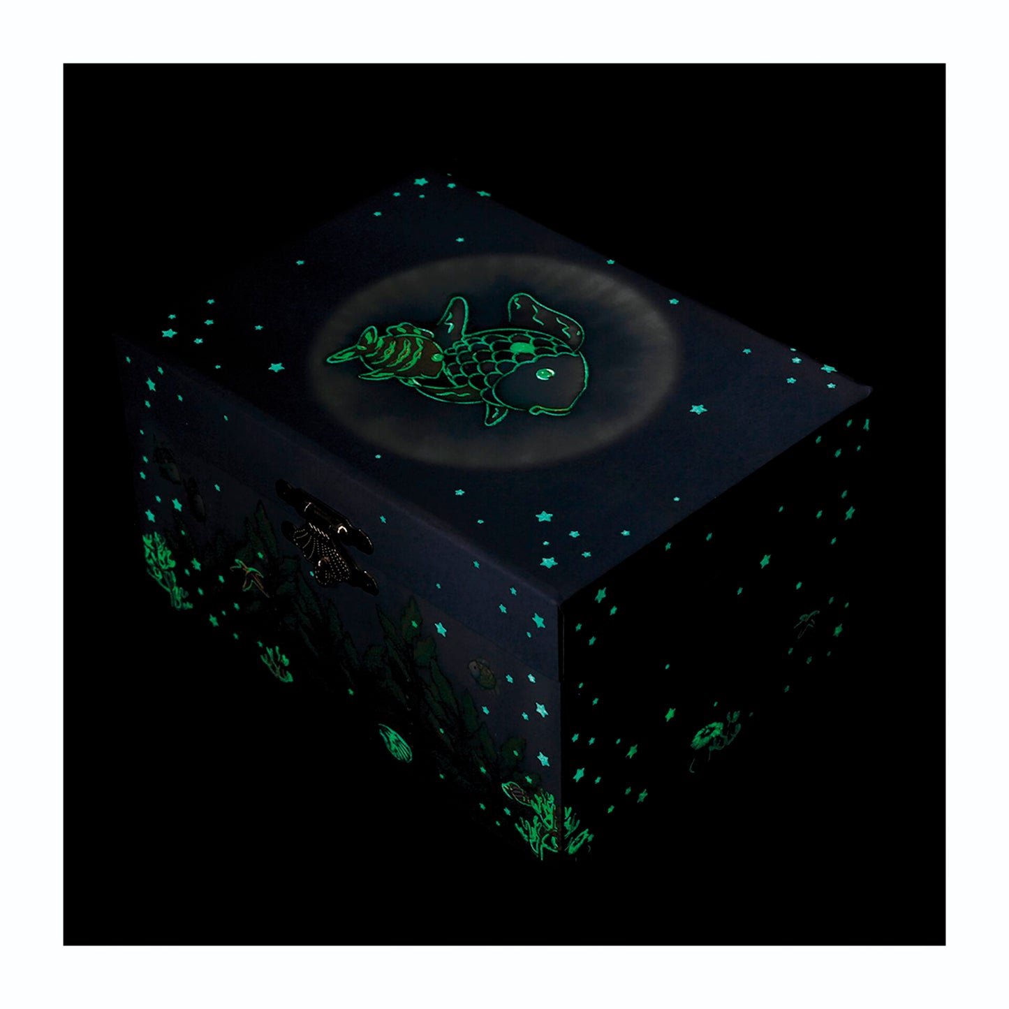 Trousselier Jewellery Music Box Rainbow Fish, Night Glow