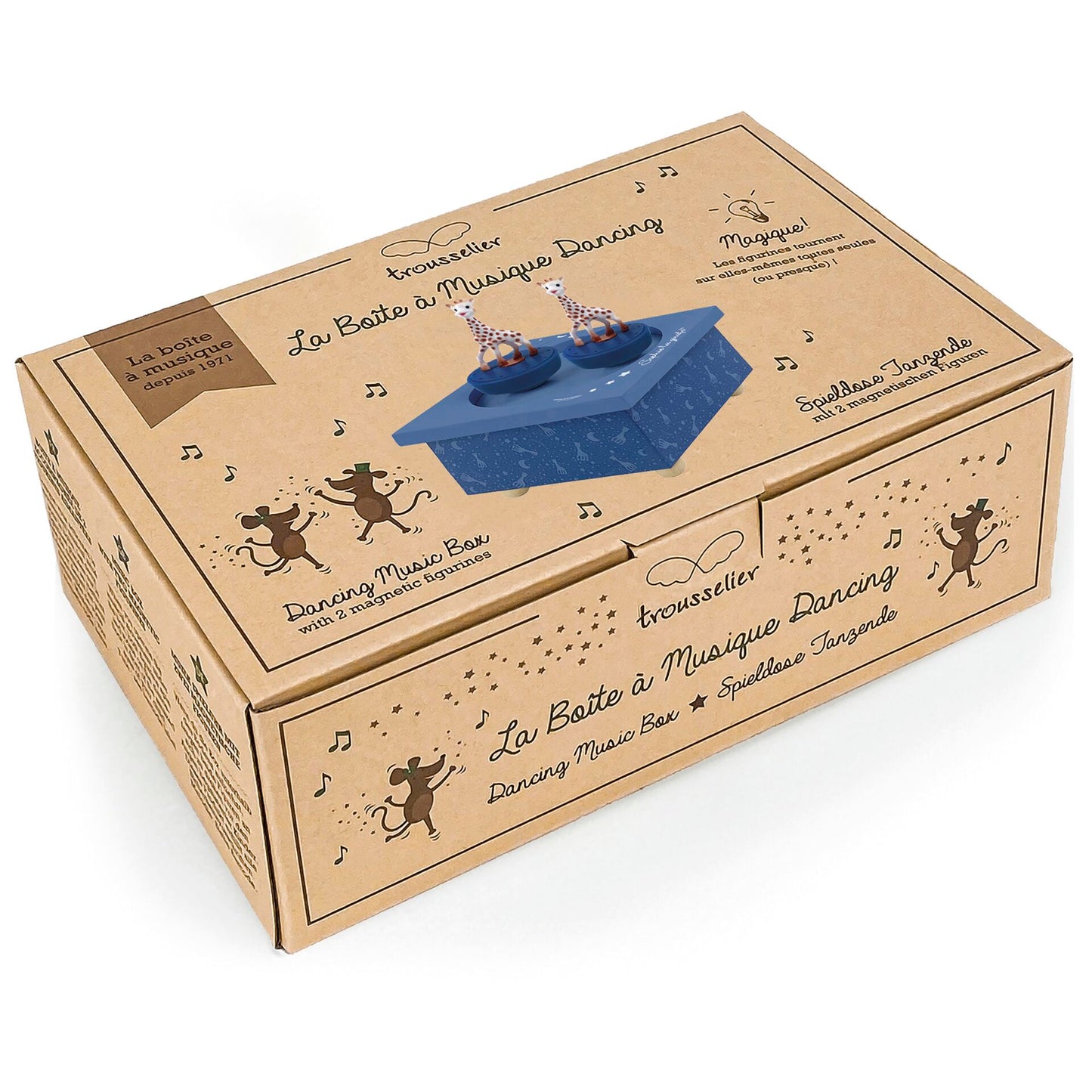 Trousselier Music Box Dancing Sophie la Girafe, Milky Way