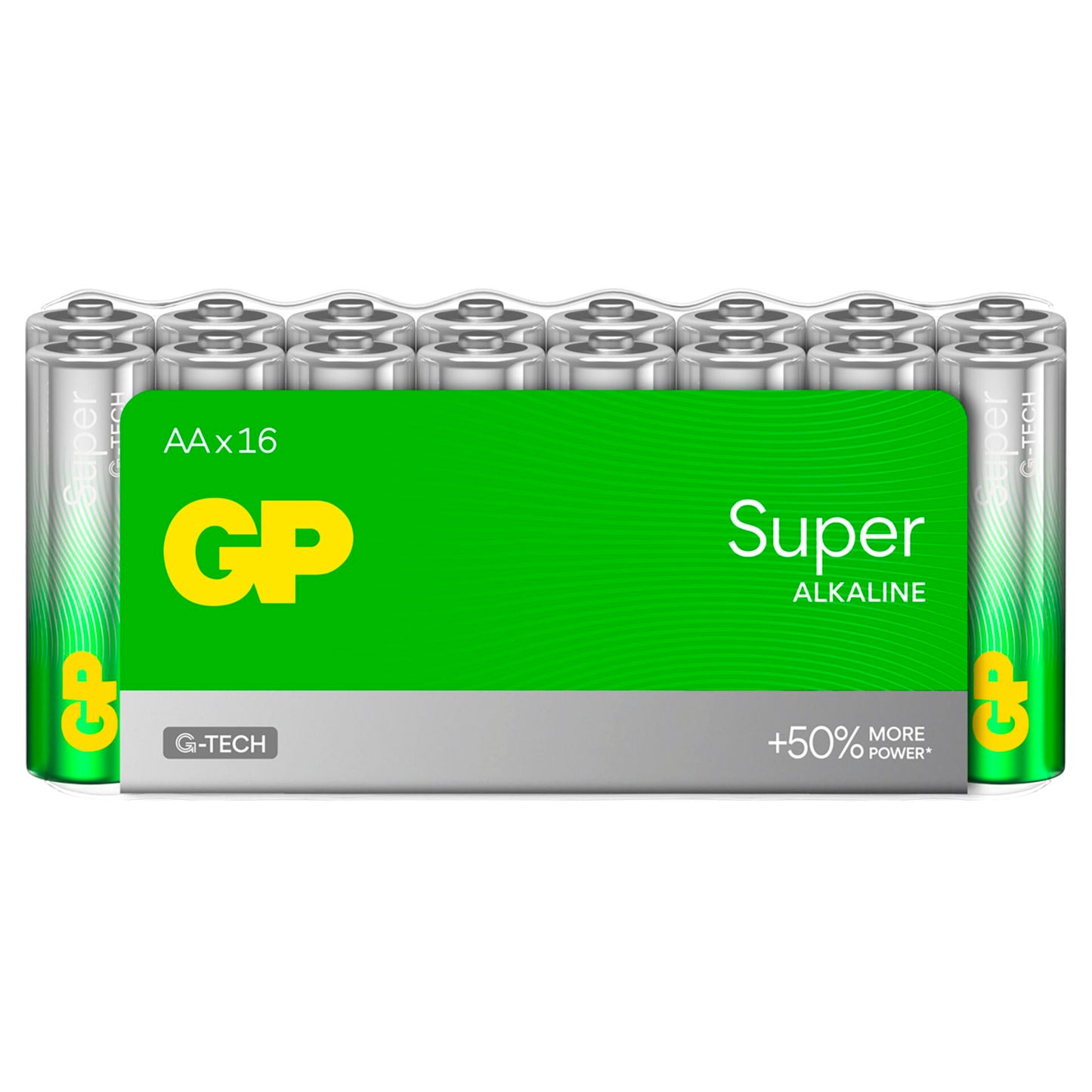 1x16 GP Super Alkaline 1,5V AA Mignon LR06 Rel.03015AETA-S16