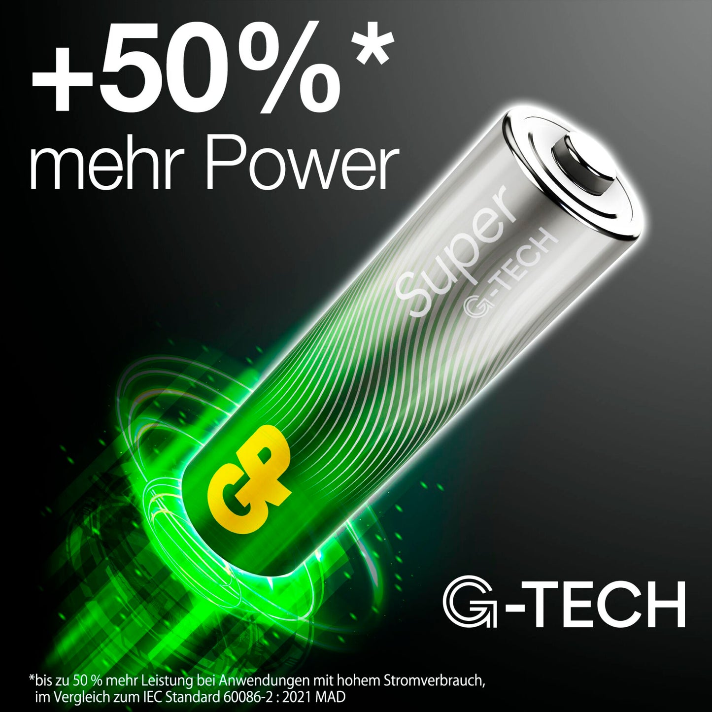 1x16 GP Super Alkaline 1,5V AA Mignon LR06 Rel.03015AETA-S16