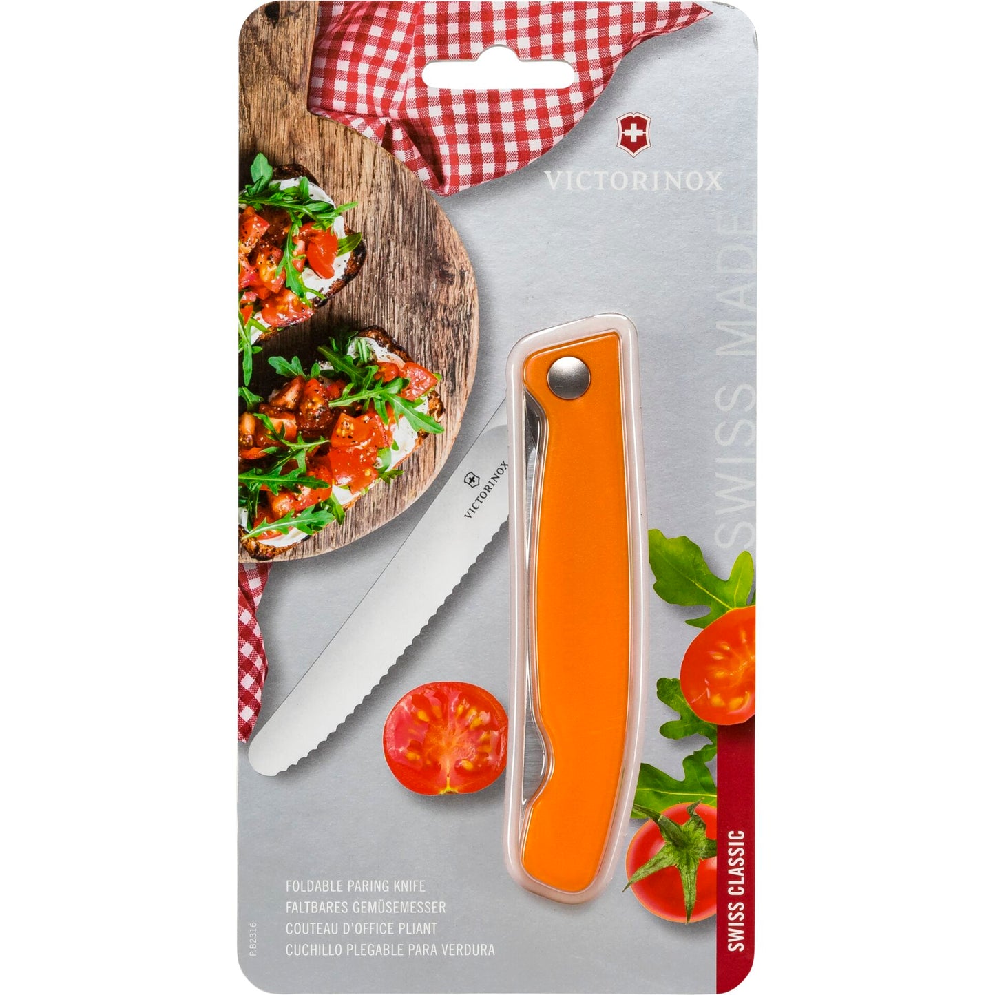 Victorinox Swiss Classic Foldable Paring Knife orange