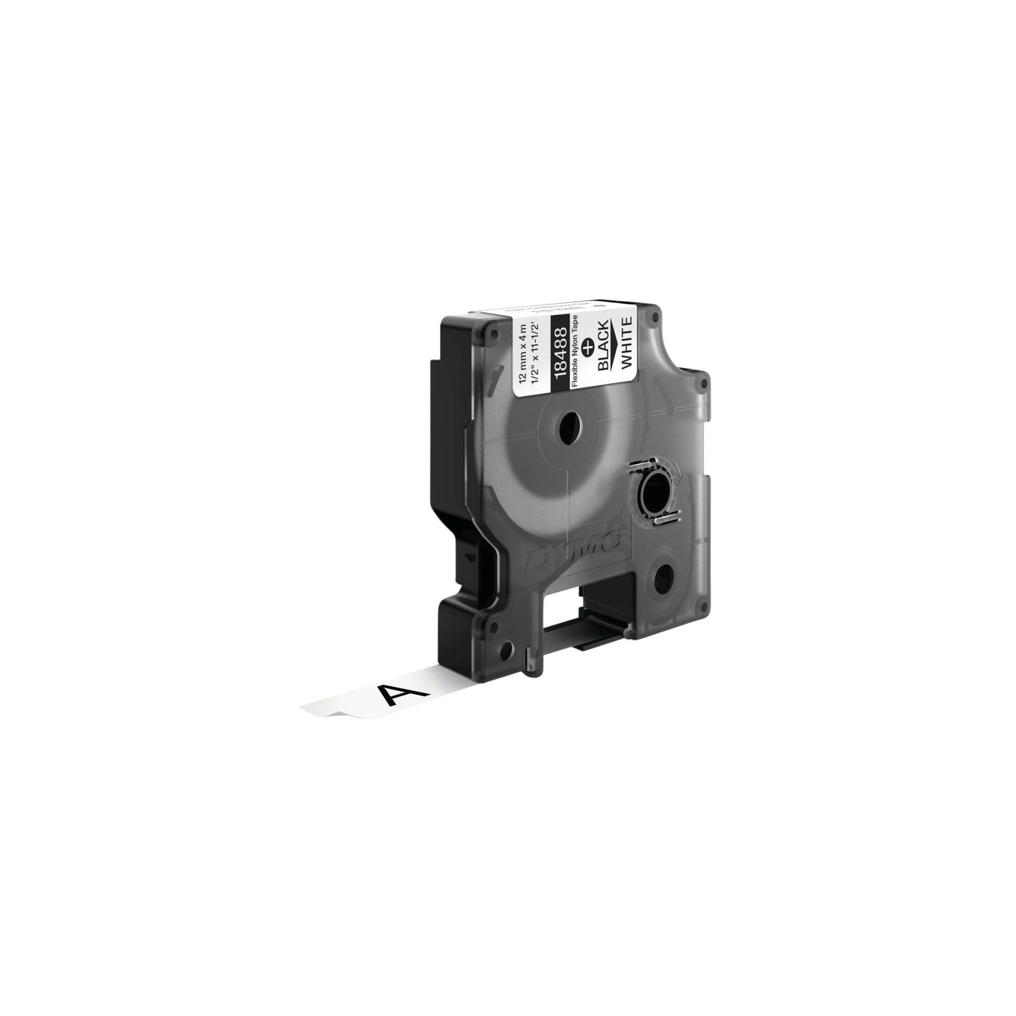 Dymo Rhino Flexible Nylon Tape 12 mm x 3,5 m black to white