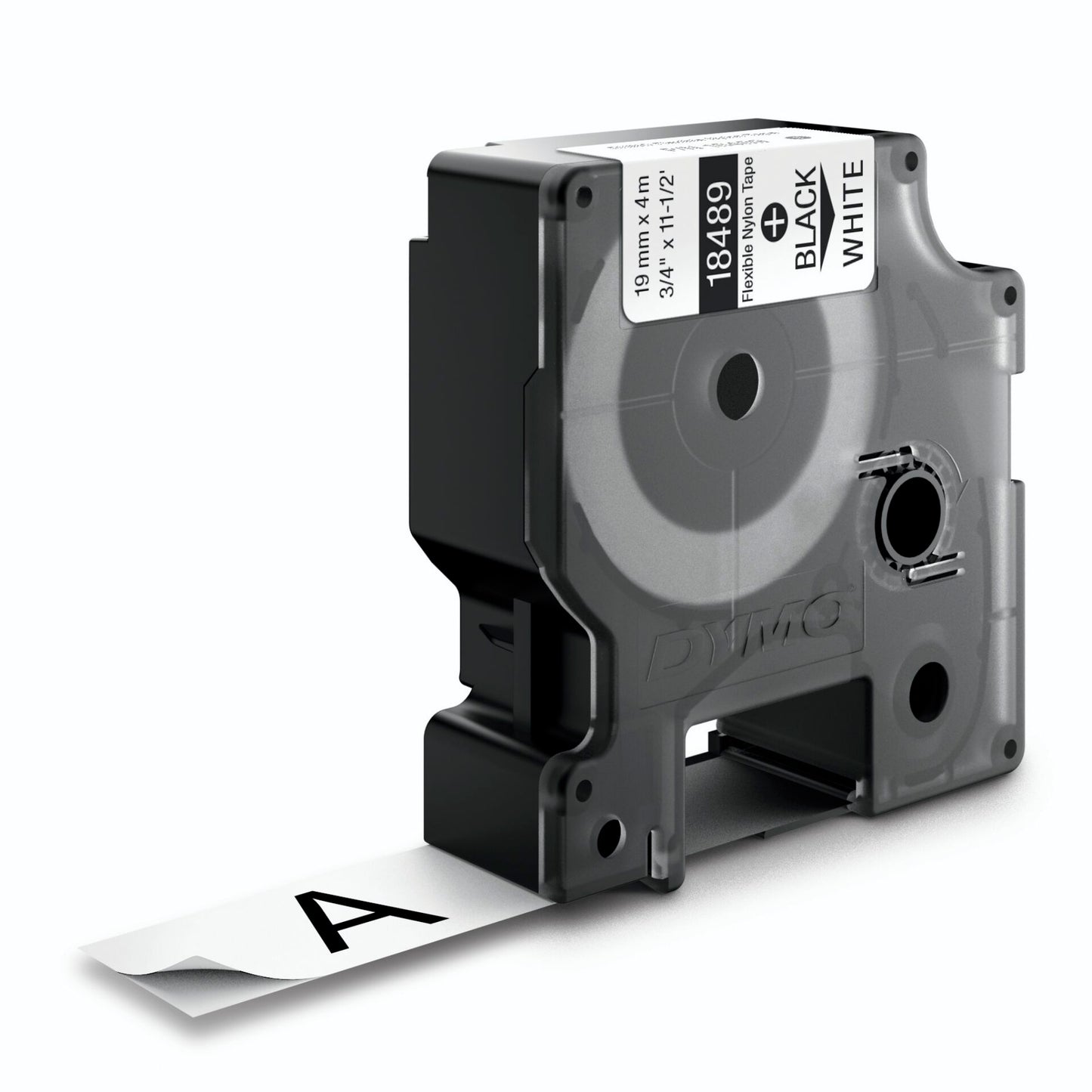 Dymo Rhino Flexible Nylon Tape 19 mm x 3,5 m black to white