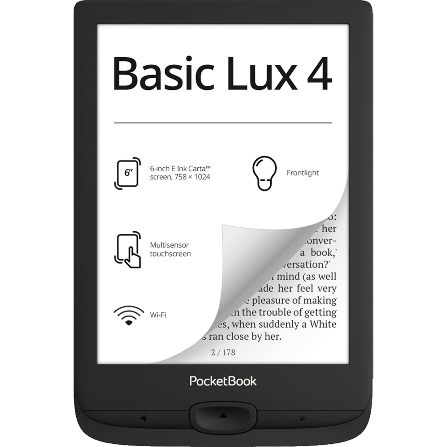PocketBook Basic Lux 4 Ink Black