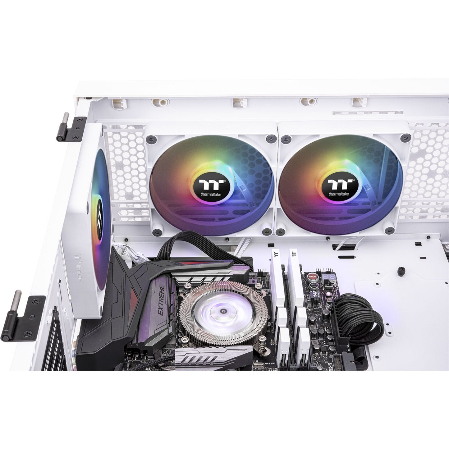 Thermaltake CT120 ARGB Sync PC Cooling Fan White 2 Pack