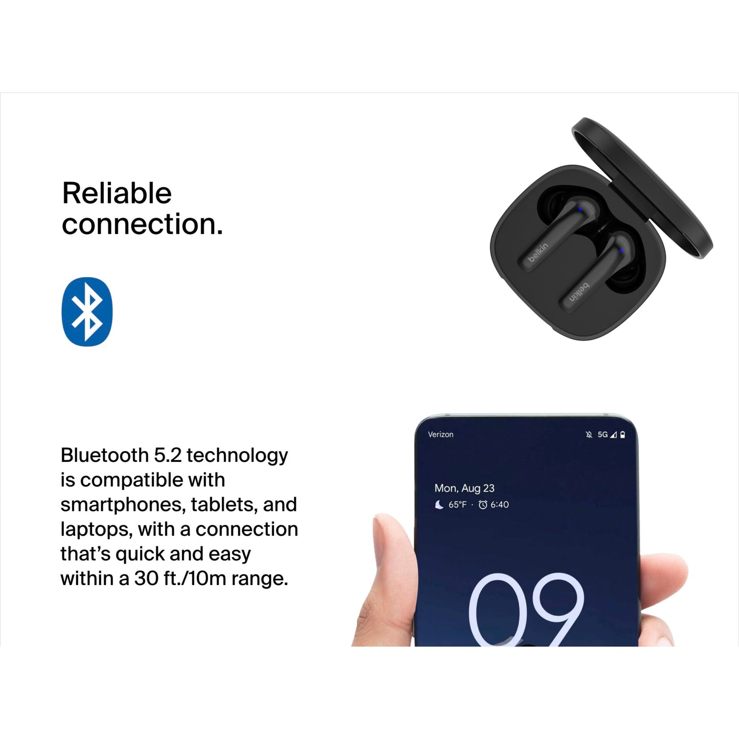Belkin SoundForm Motion True Wireless In-Ear black AUC010btBK