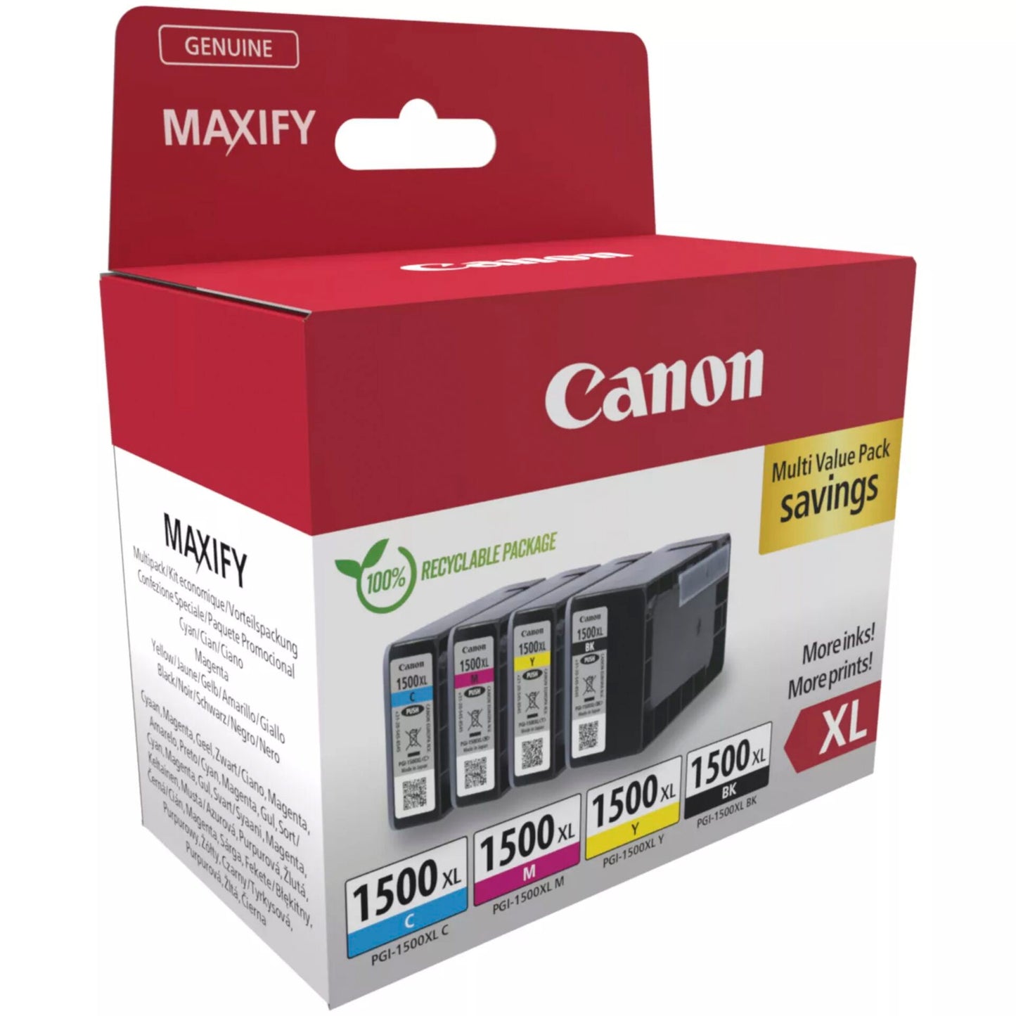 Canon PGI-1500 XL BK/C/M/Yk Multipack