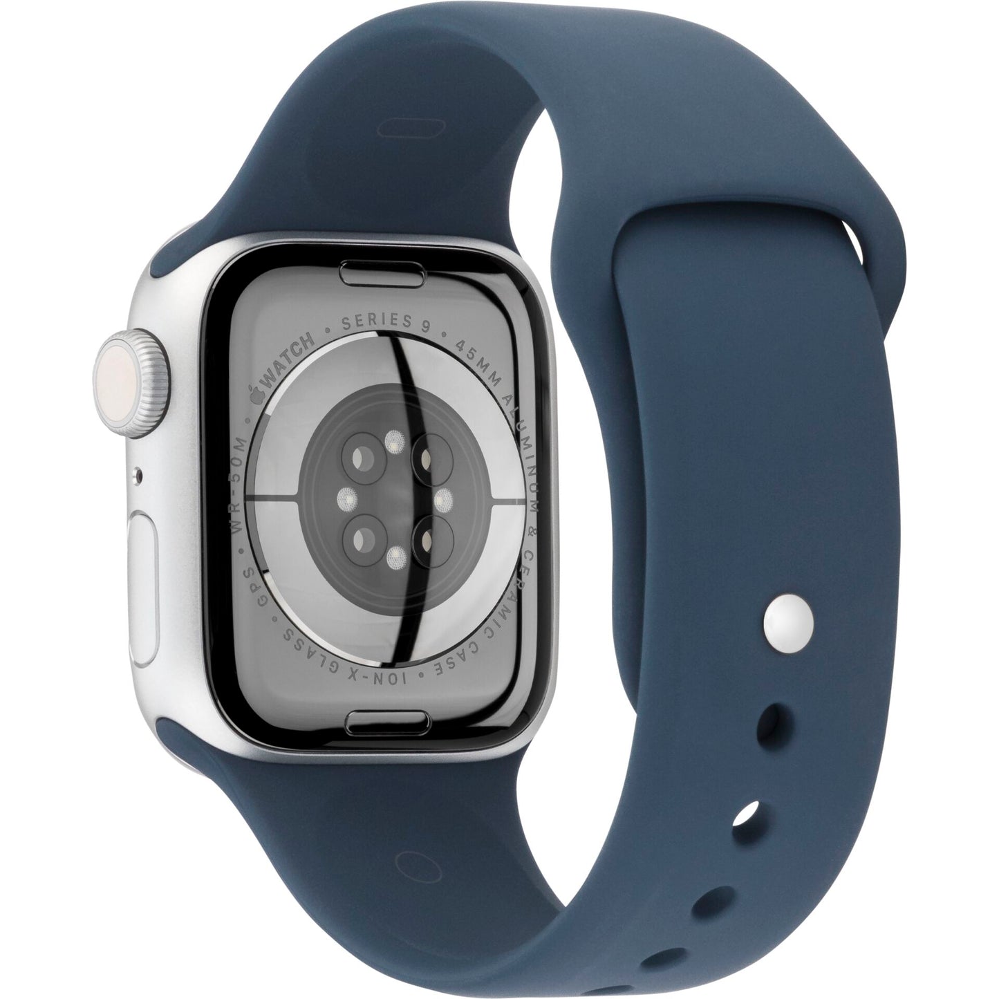 Apple Watch 9 GPS 45mm Silver Alu Blue Sport Band M/L