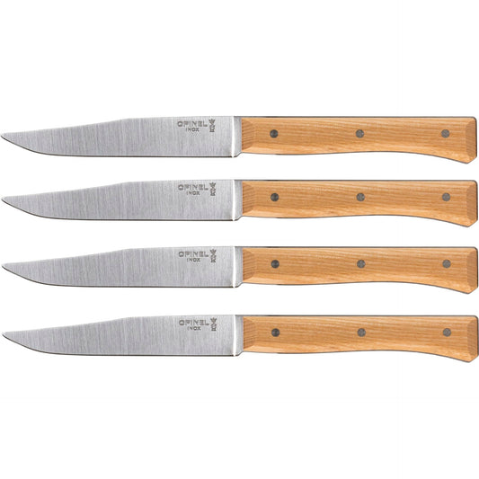 Opinel Table Knives Facette Set of 4 Ash
