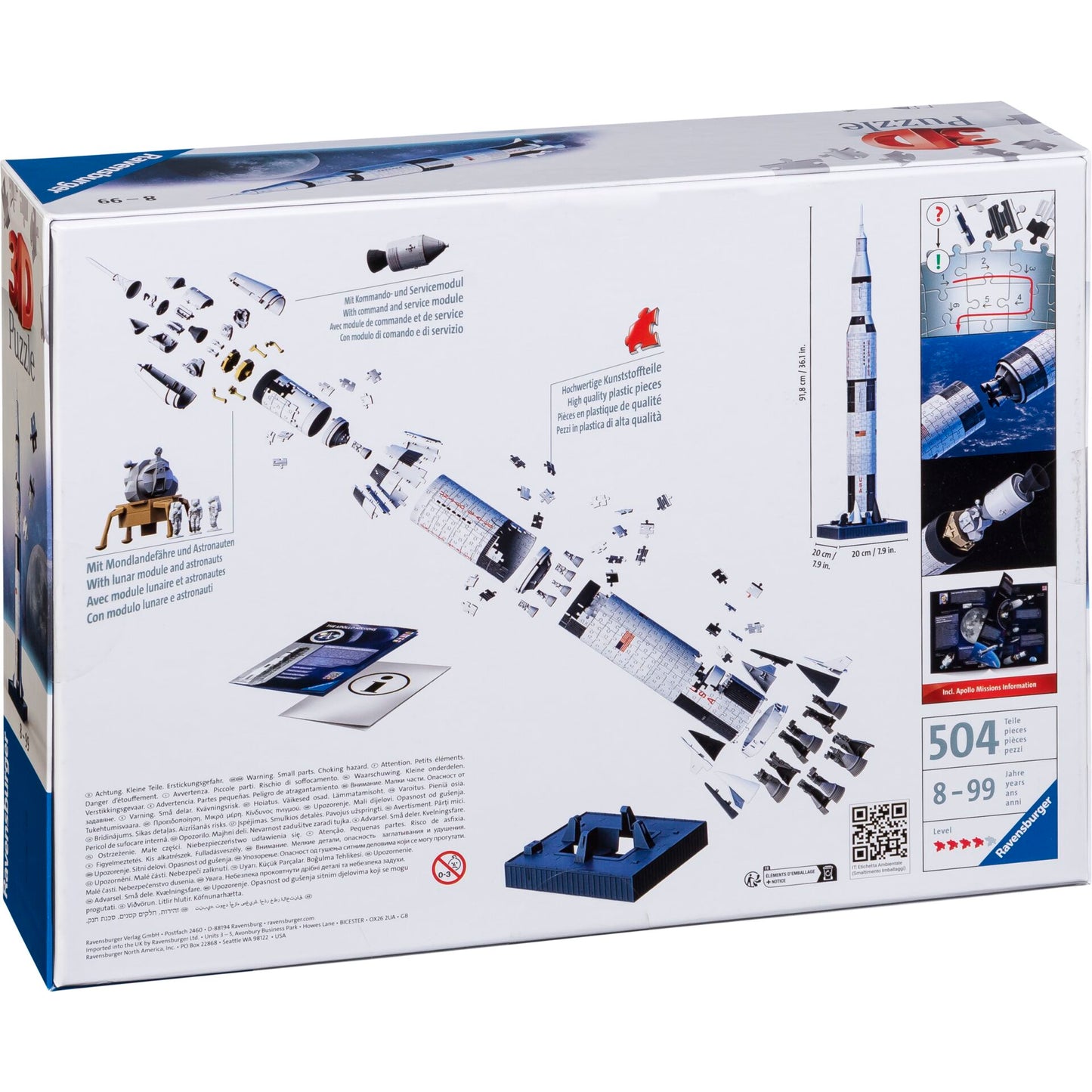 Ravensburger 3D Puzzle Apollo Saturn V Rakete