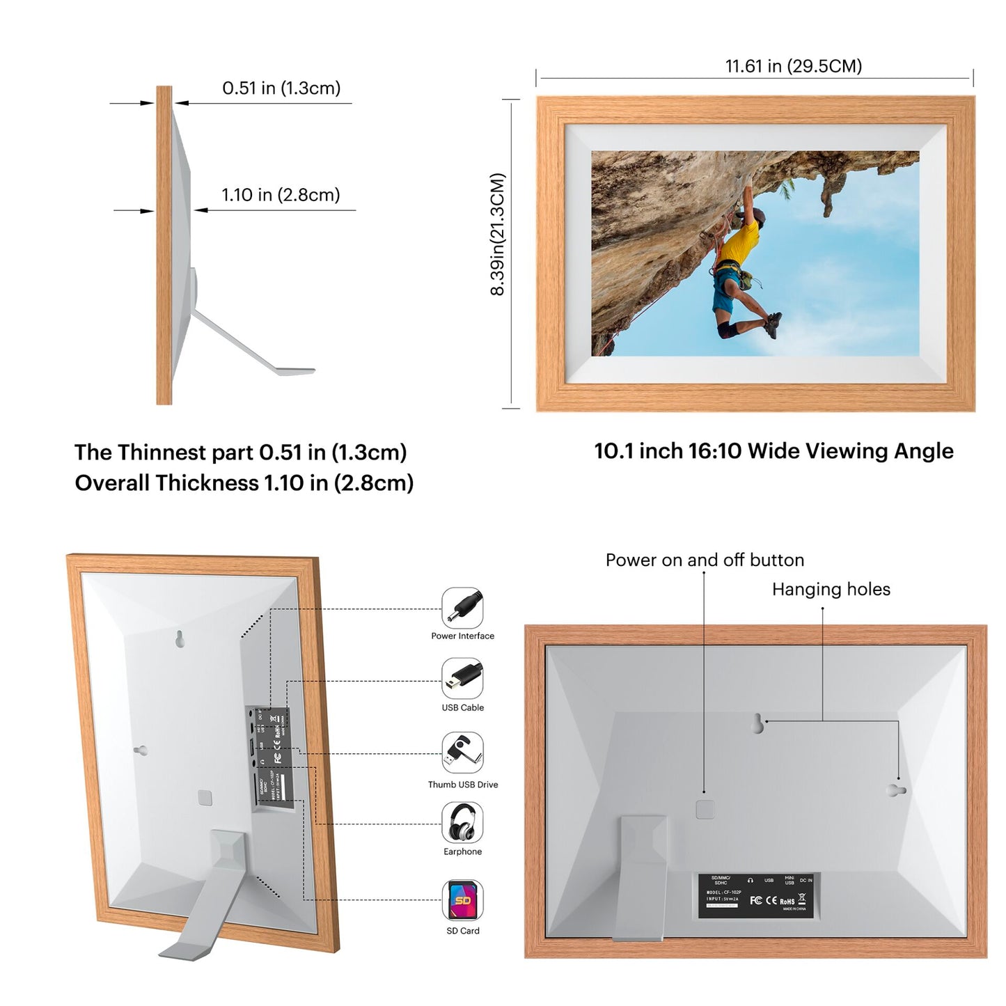 Kodak RCF-1012W WiFi wooden brown