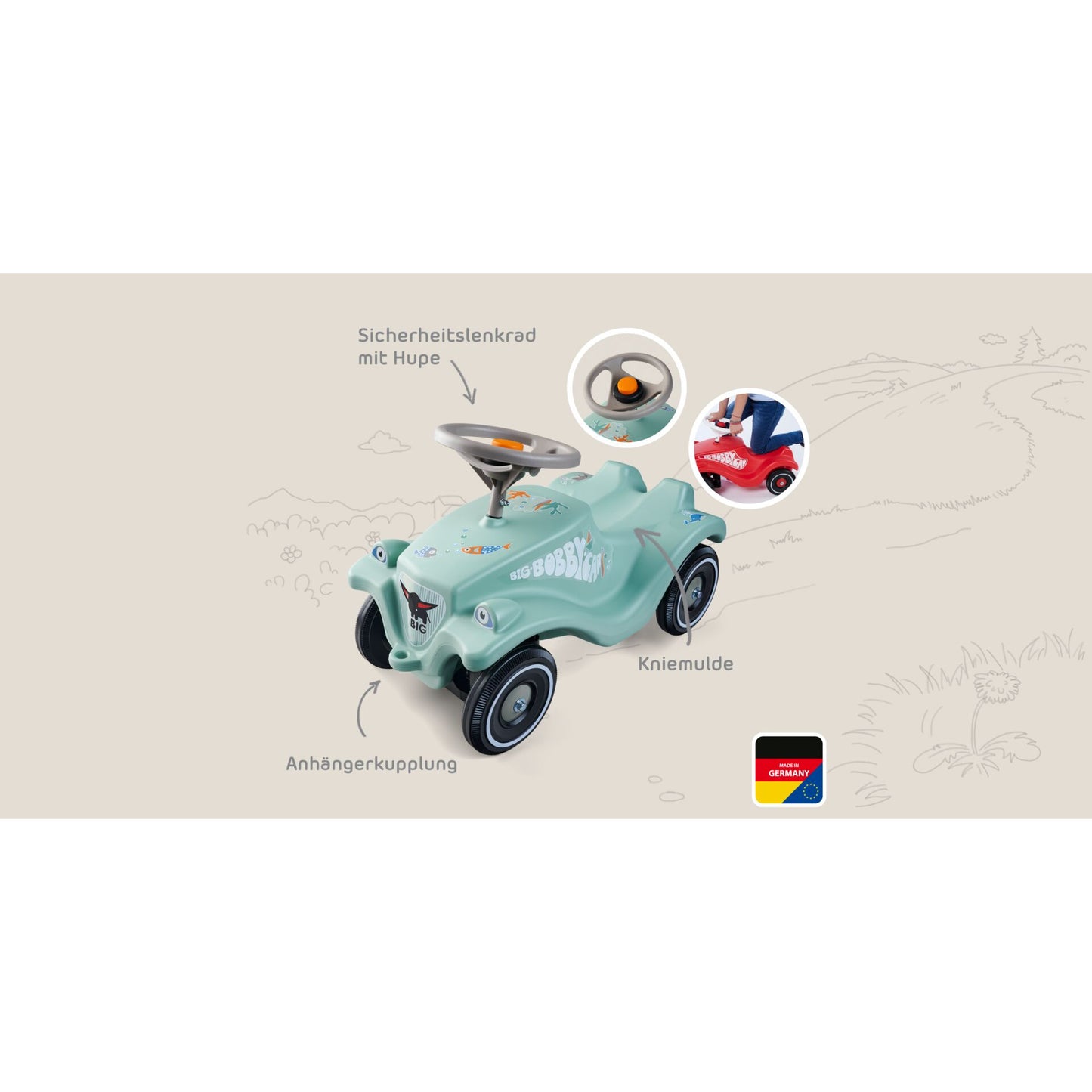 BIG Bobby Car Classic Green Sea