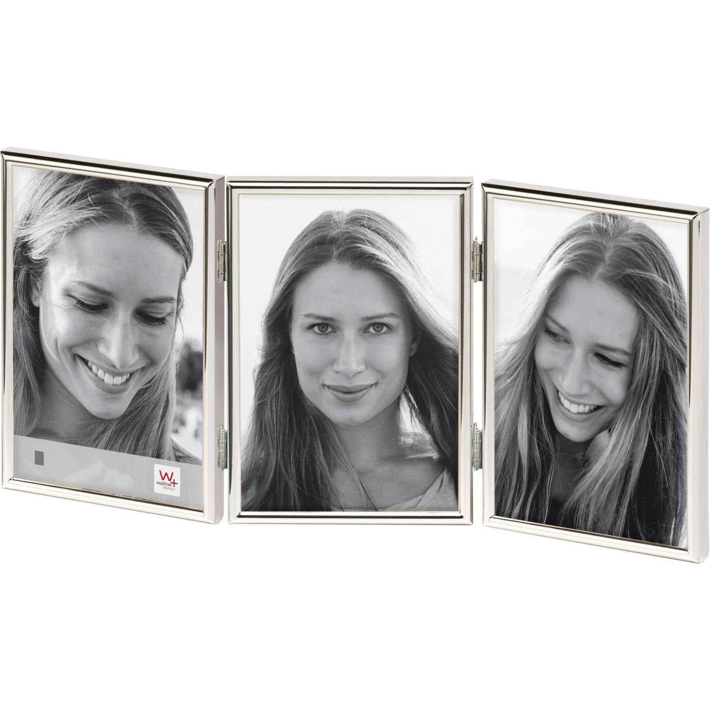 Walther Chloe silver 3x13x18 Portrait Triple Frame     WD338S