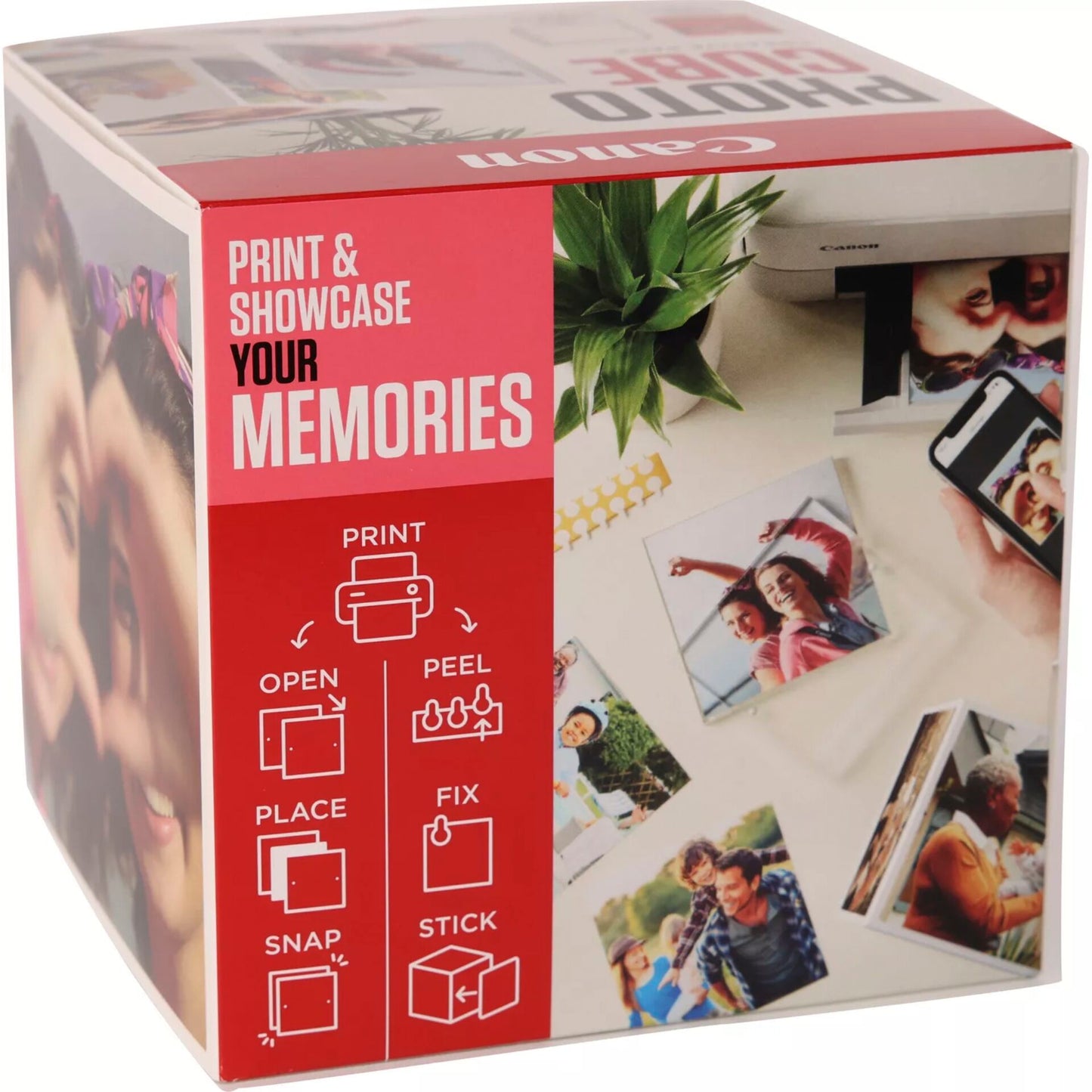 Canon PP-201 13x13 cm Photo Cube Creative Pack White Pink 40 Sh.