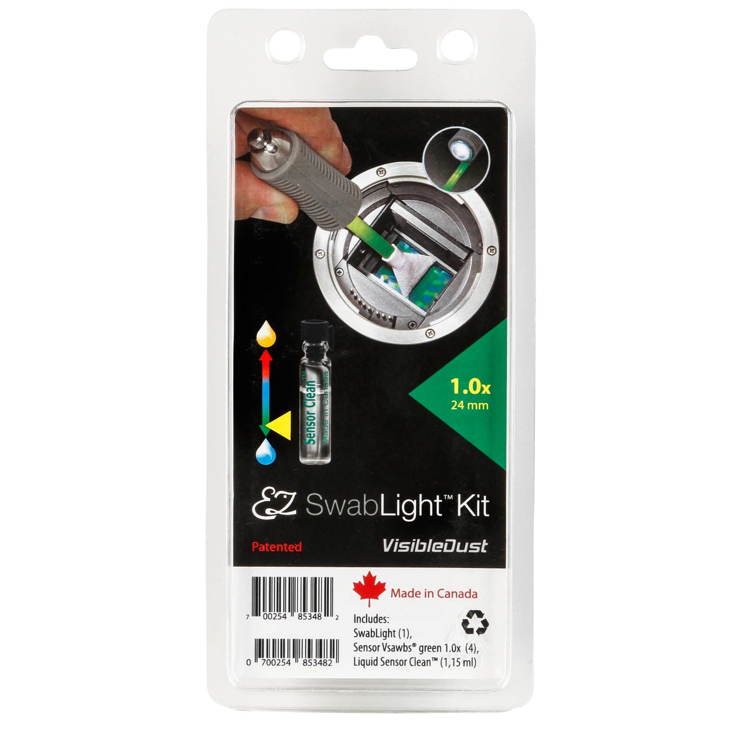 Visible Dust EZ SwabLight Kit Sensor Clean green Vswabs 1.0x