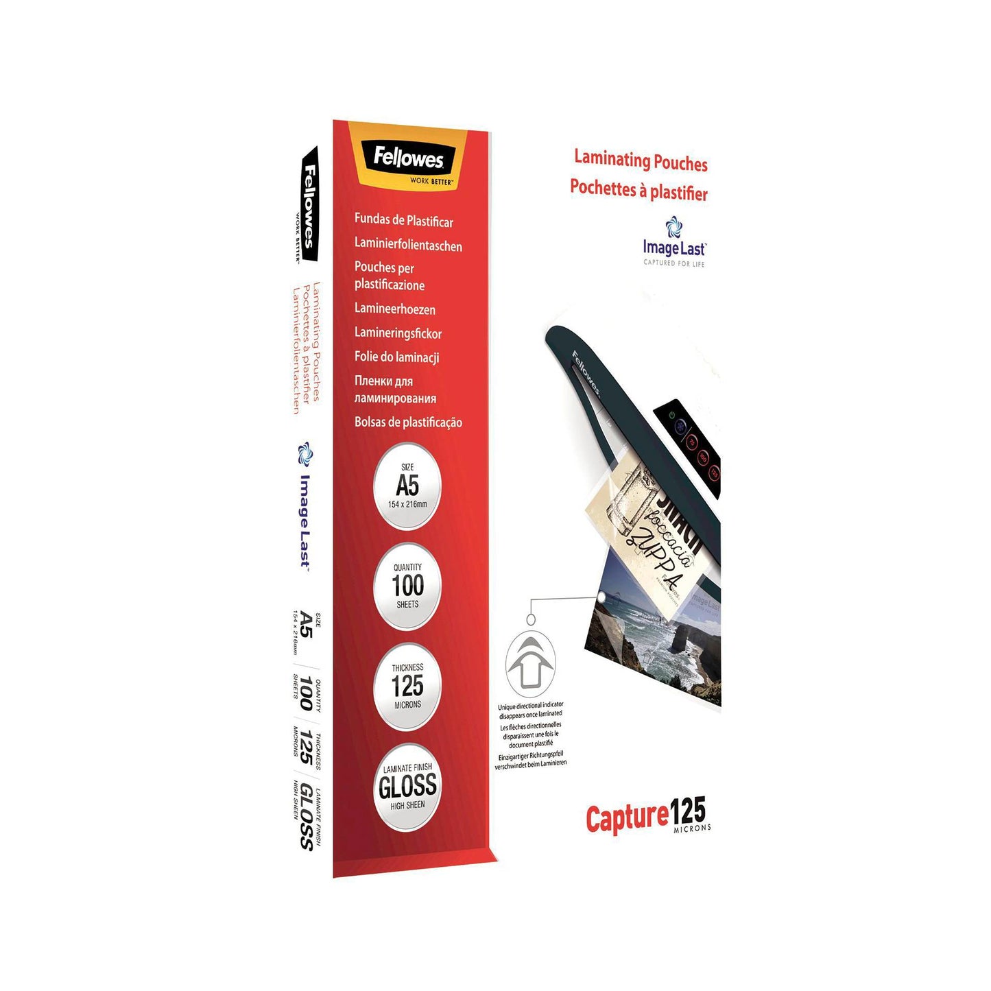 Fellowes ImageLast A5 125 Micron Laminating Pouch - 100 pack