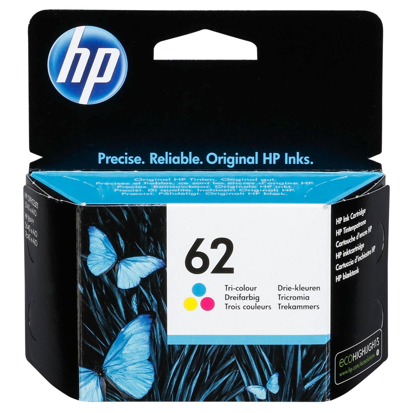 HP C2P06AE ink cartridge 3-colors No. 62
