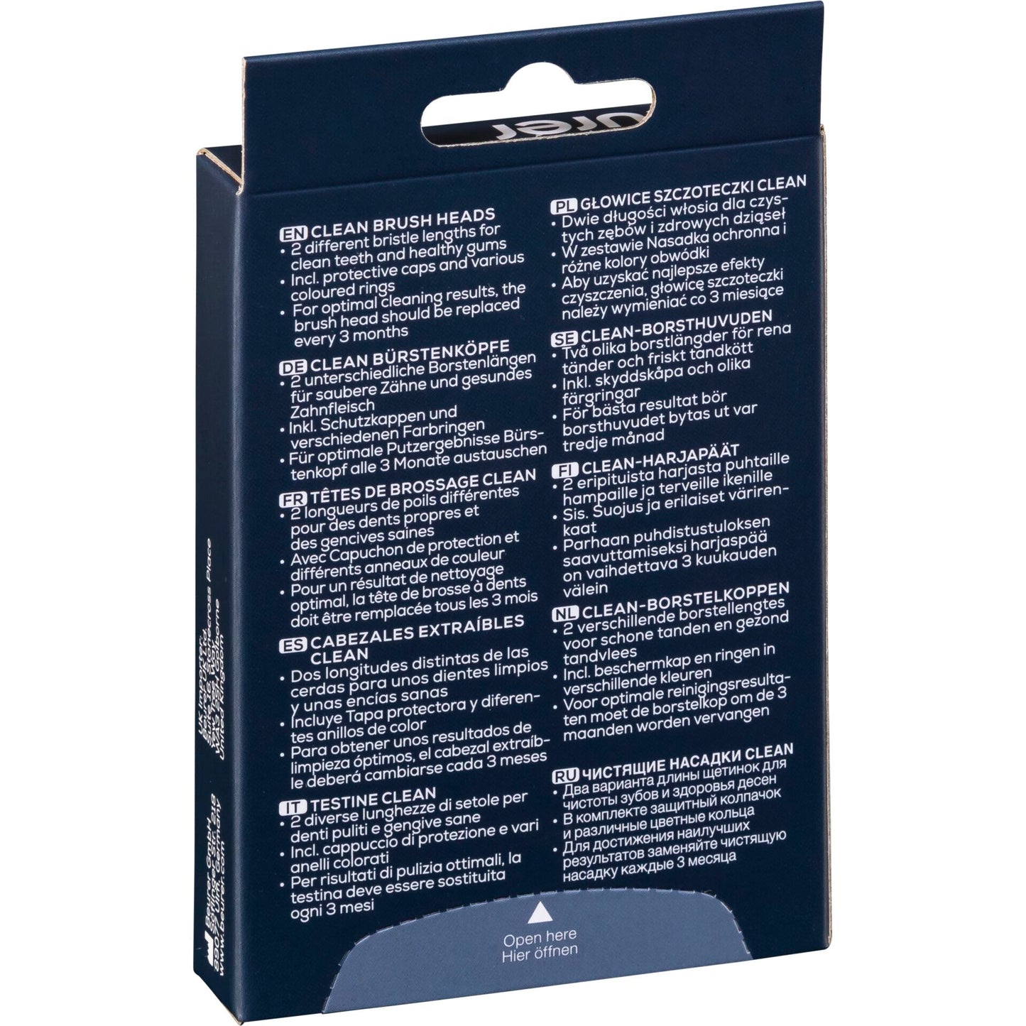 Beurer TB 30/50 Brush Head Sensitive 4x