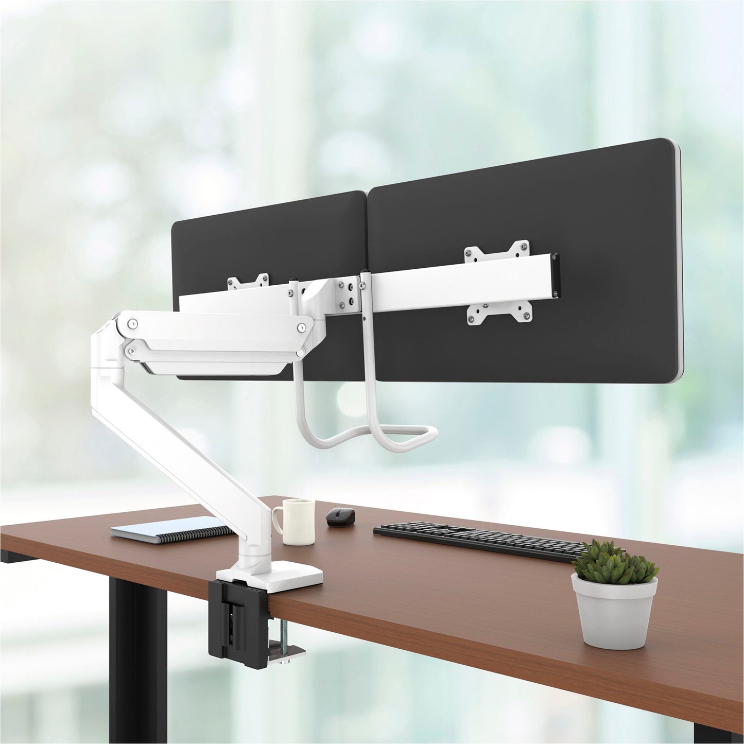 Fellowes Eppa Crossbar Monitor Arm white