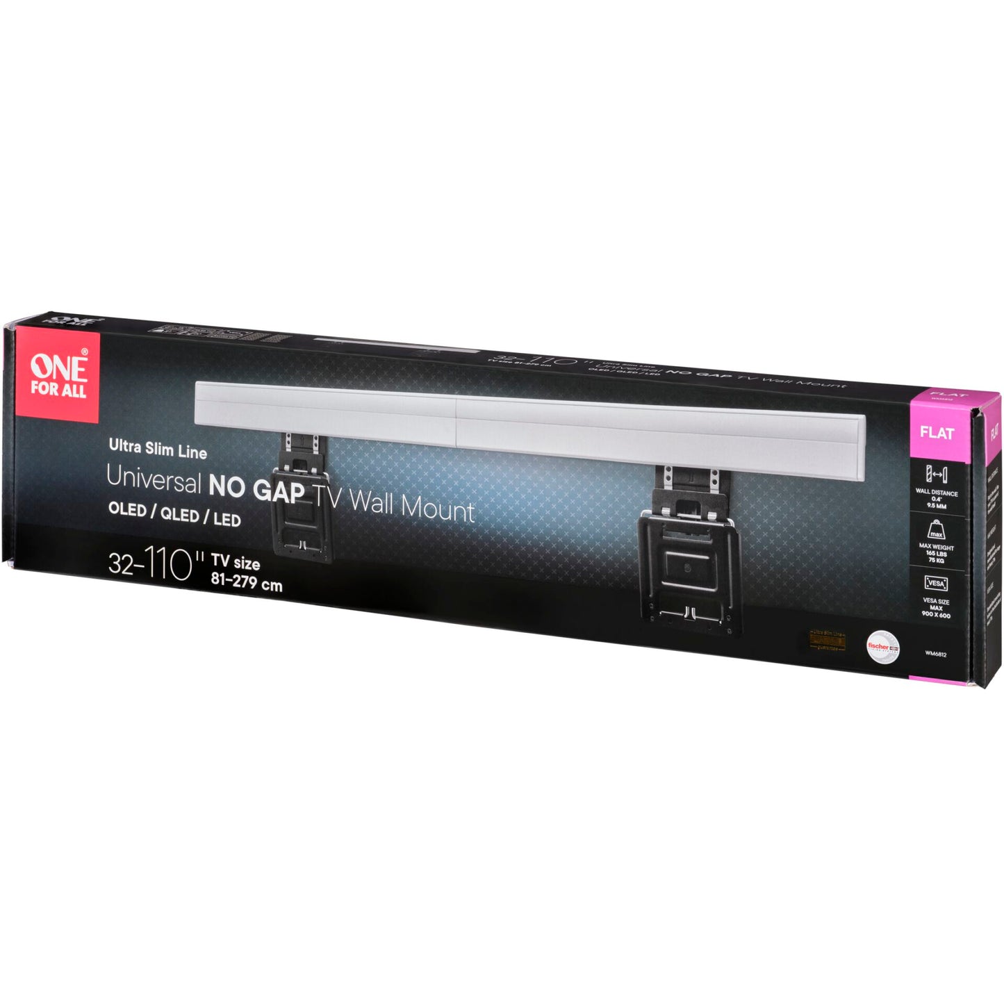 One for All TV Wall mount 110 Ultraslim No Gap WM 6812