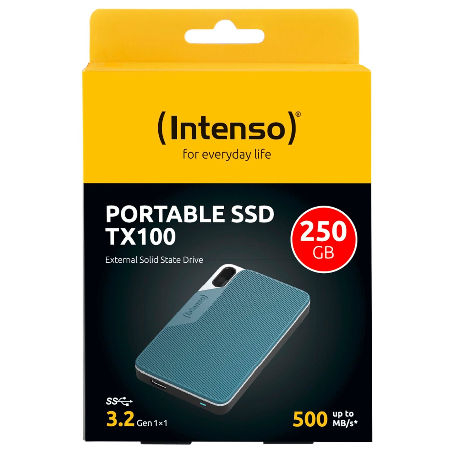 Intenso externe SSD TX100 250GB USB 3.2 Gen 1x1 grey-blue