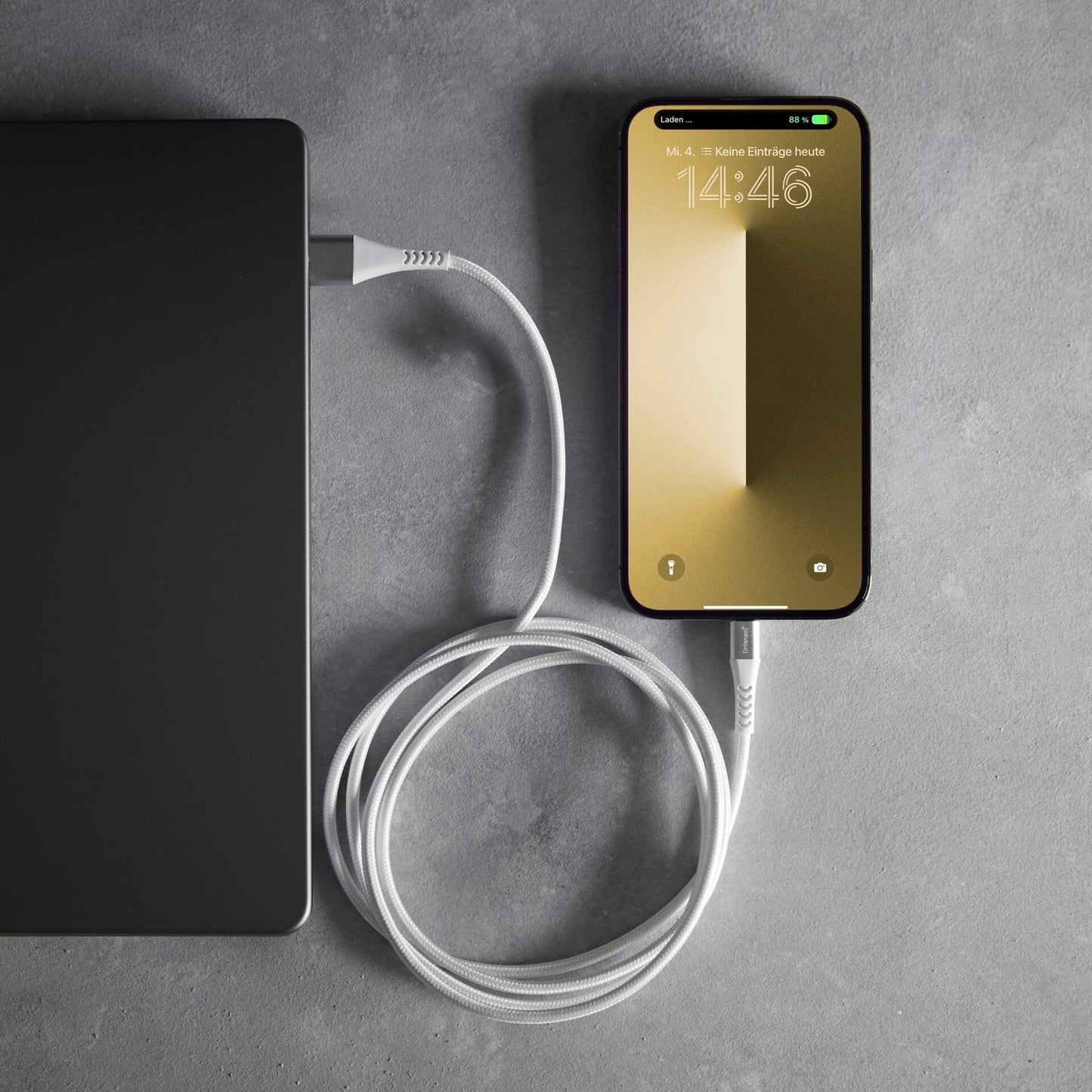 Intenso USB Cable A315L Nylon 1,5m white USB-A / Lightning 12W