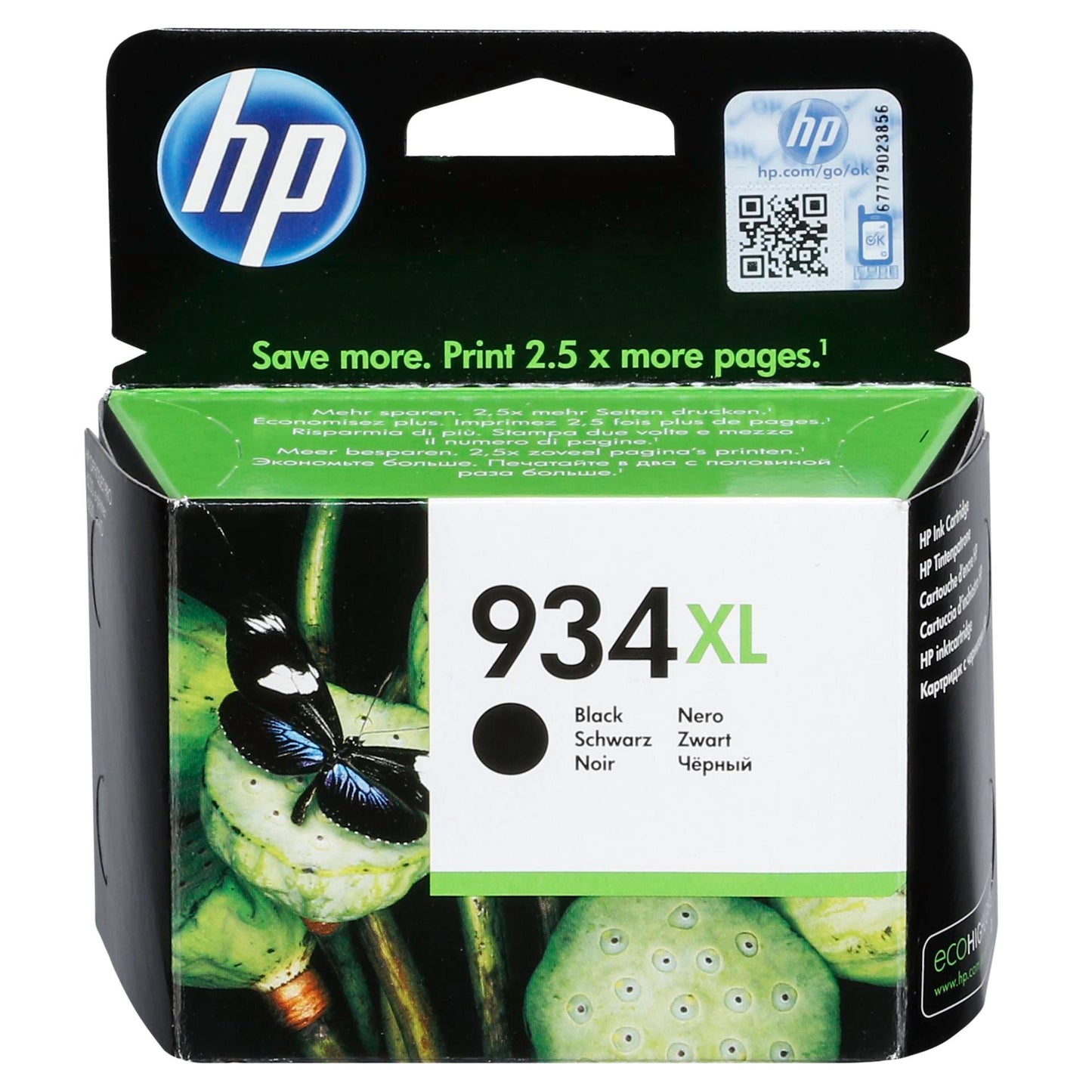 HP C2P23AE ink cartridge black No. 934 XL