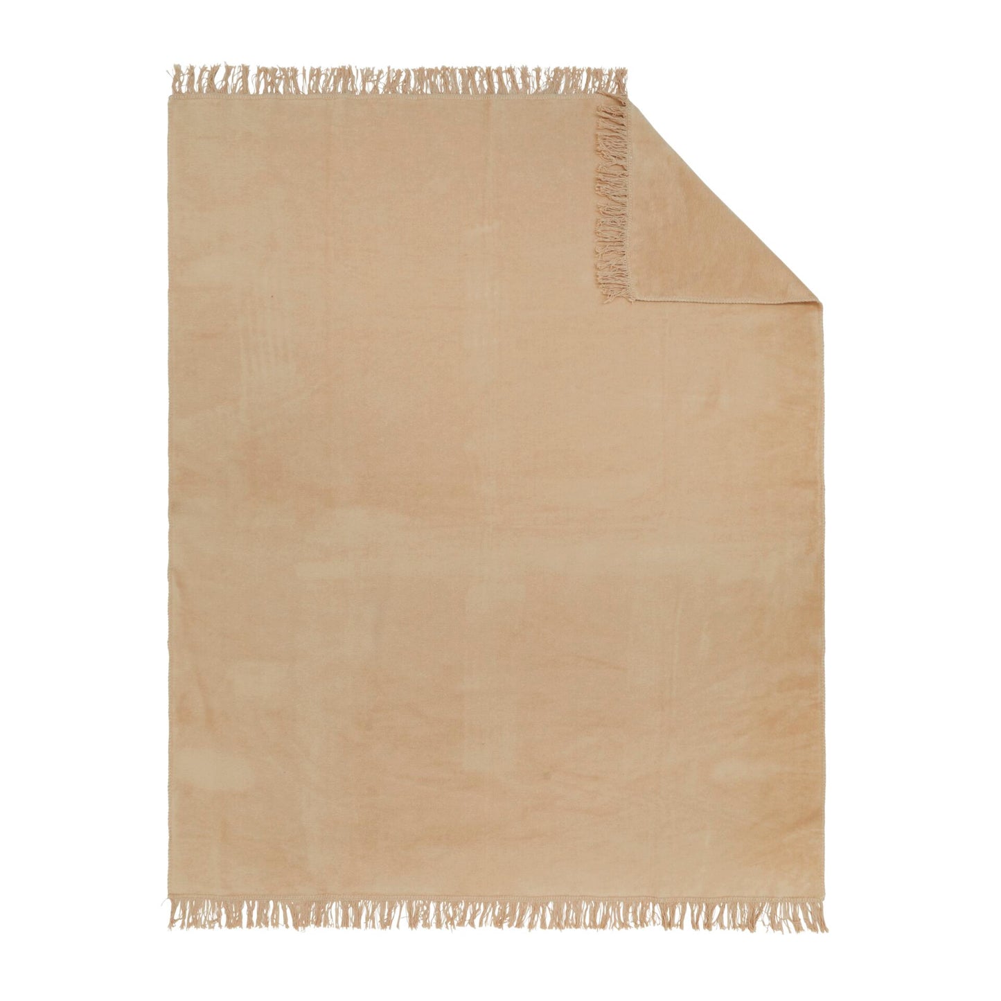 Ibena Uni Blanket Braga camel 150x200