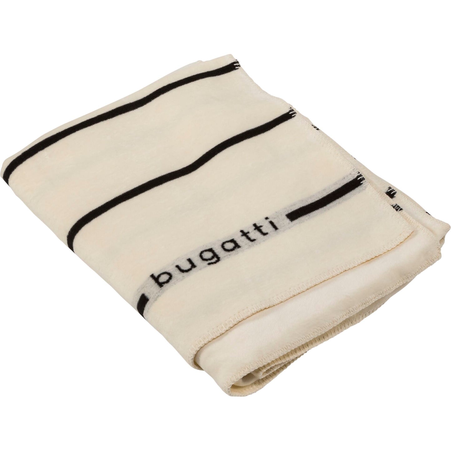 Bugatti Jacquard Blanket Woolen White 150x200