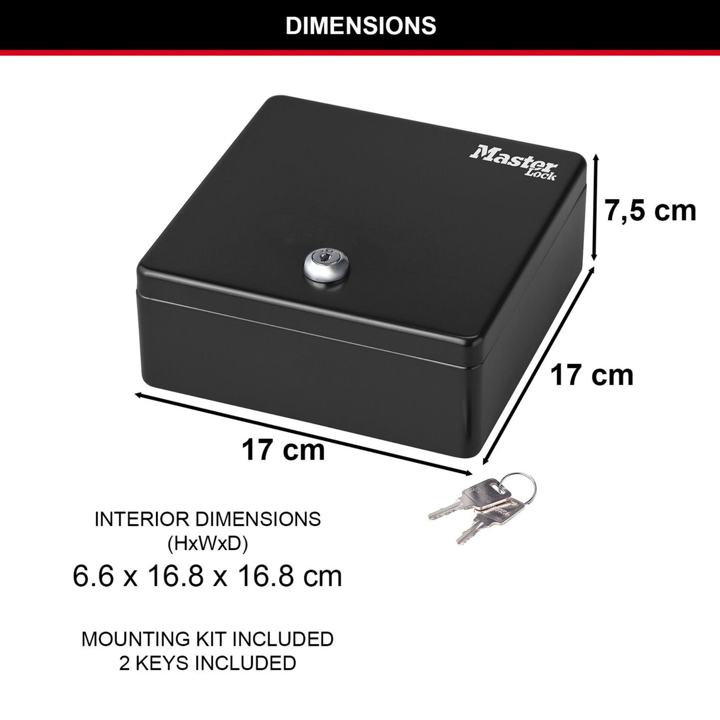 Master Lock Key Lock Box for 10 Keys KDS1EURHRO