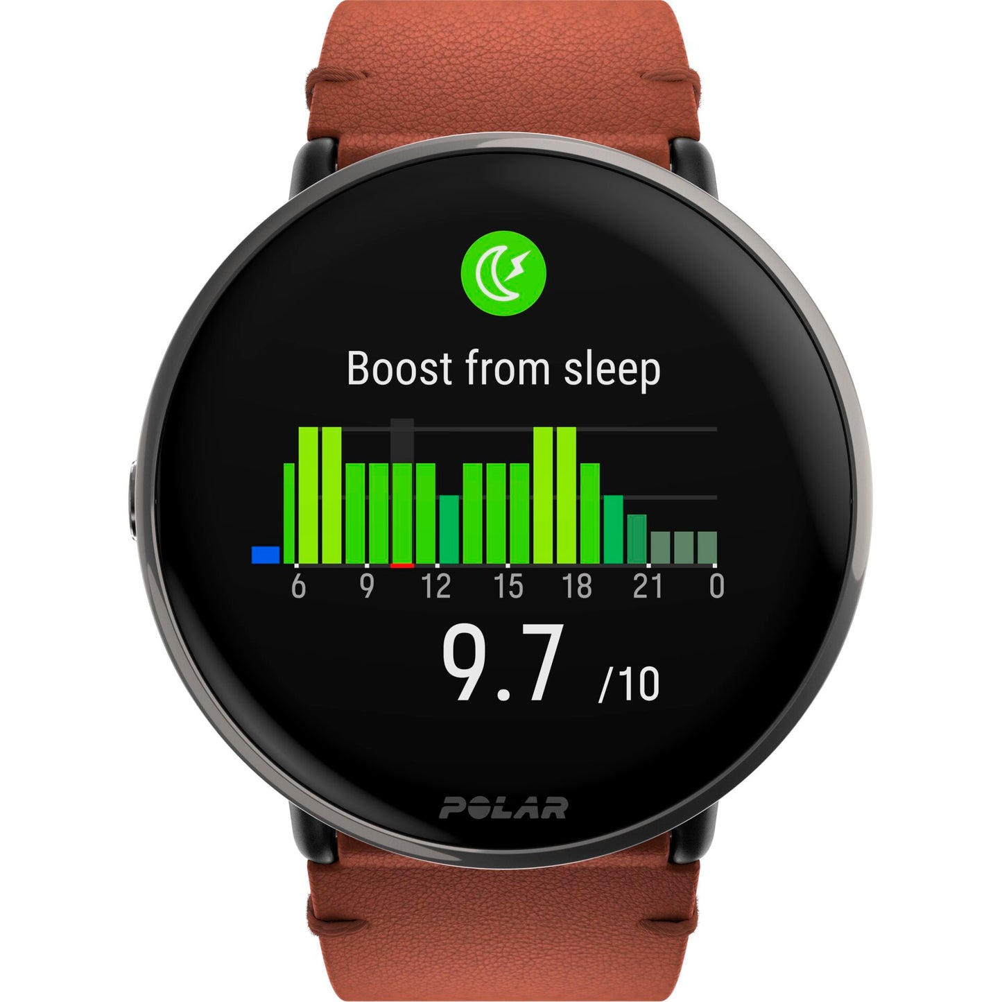 Polar Ignite 3 Titanium Leather- and Silicone Band