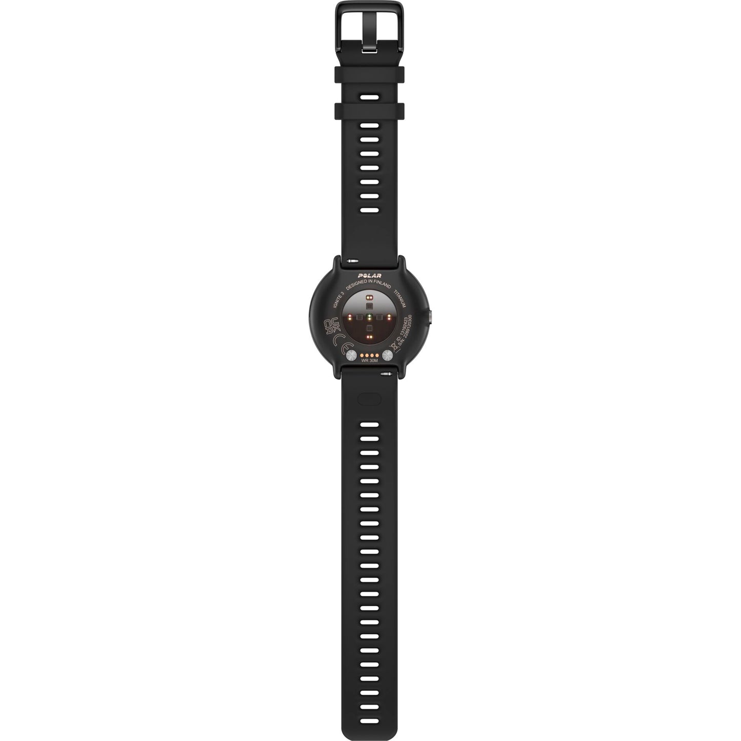 Polar Ignite 3 Titanium Silicone Band black