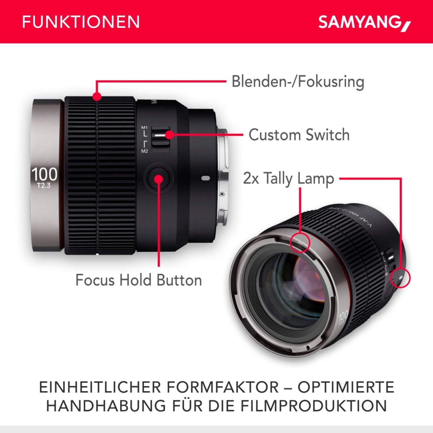 Samyang V-AF T 2,3/100 FE Sony E