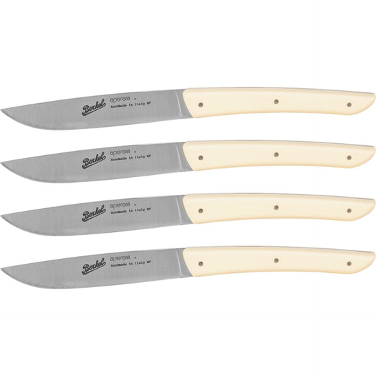 Berkel steak knife set 4-pcs. Color cream