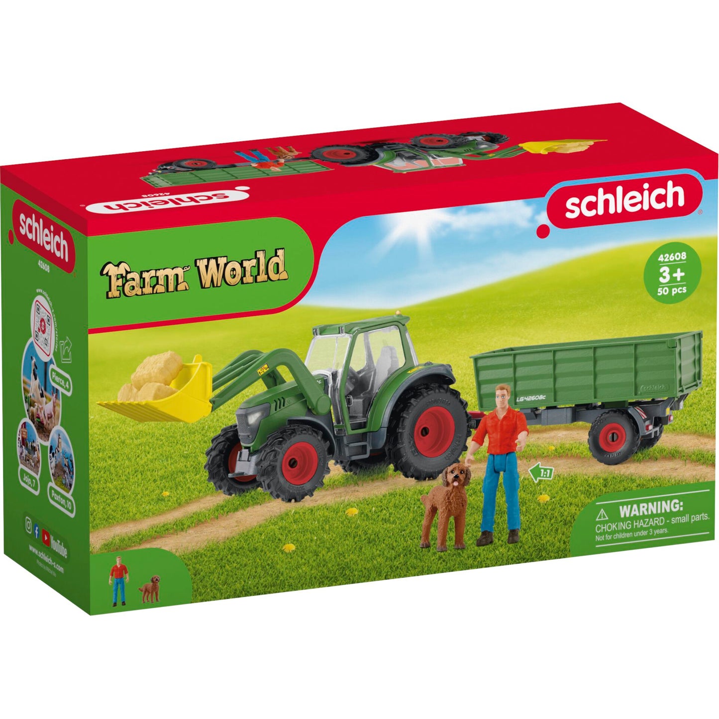 Schleich Farm World 42608 Tractor with Trailer