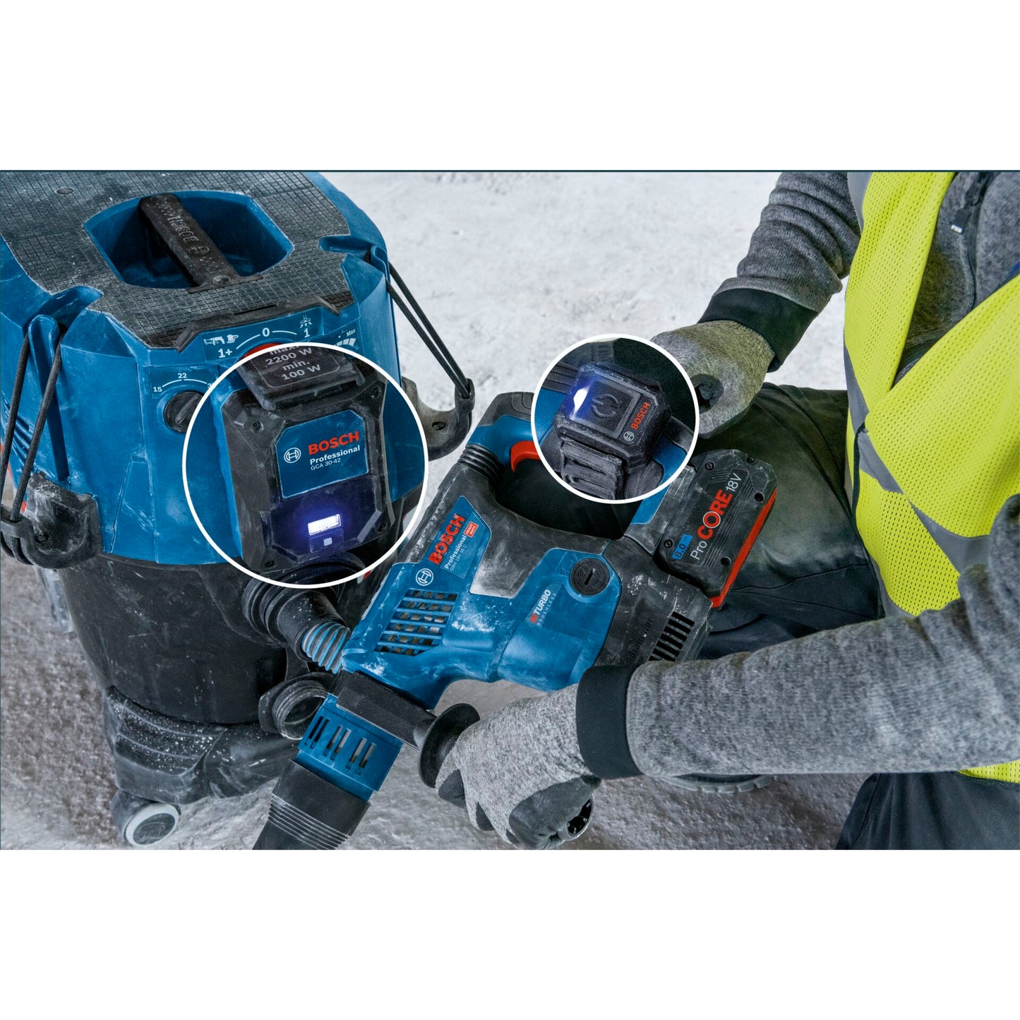 Bosch GCA 30-42 + GCT 30-42 Combo Kit Auto-Start-Set