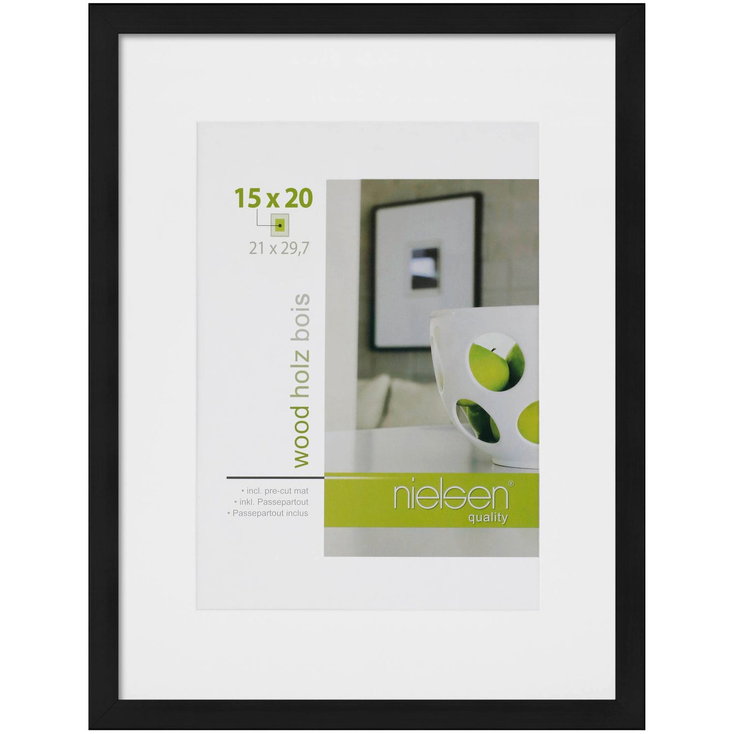 Nielsen Apollon black 21x29,7 Wood DIN A4 8988046