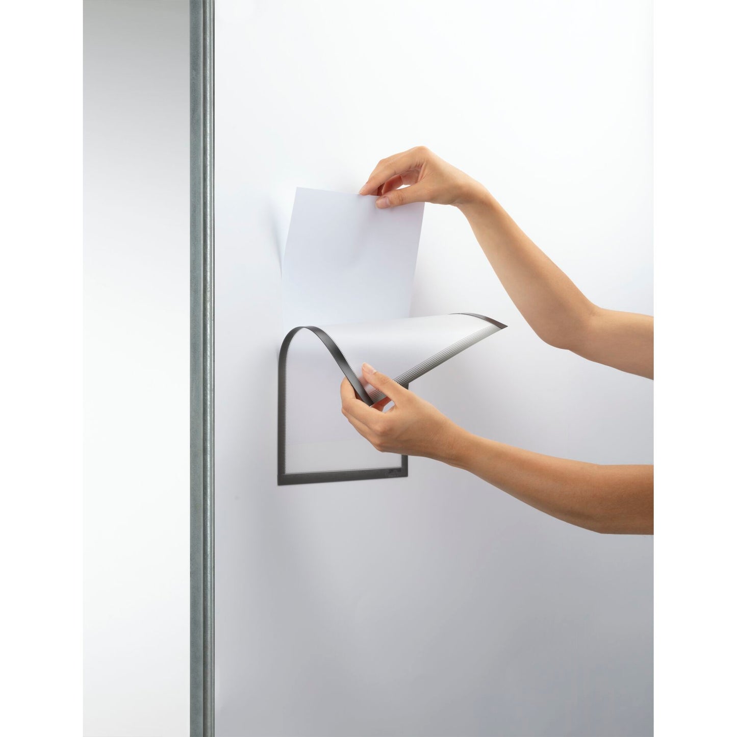 1x5 Durable Document Holder DIN A4 magnetic grey 400757