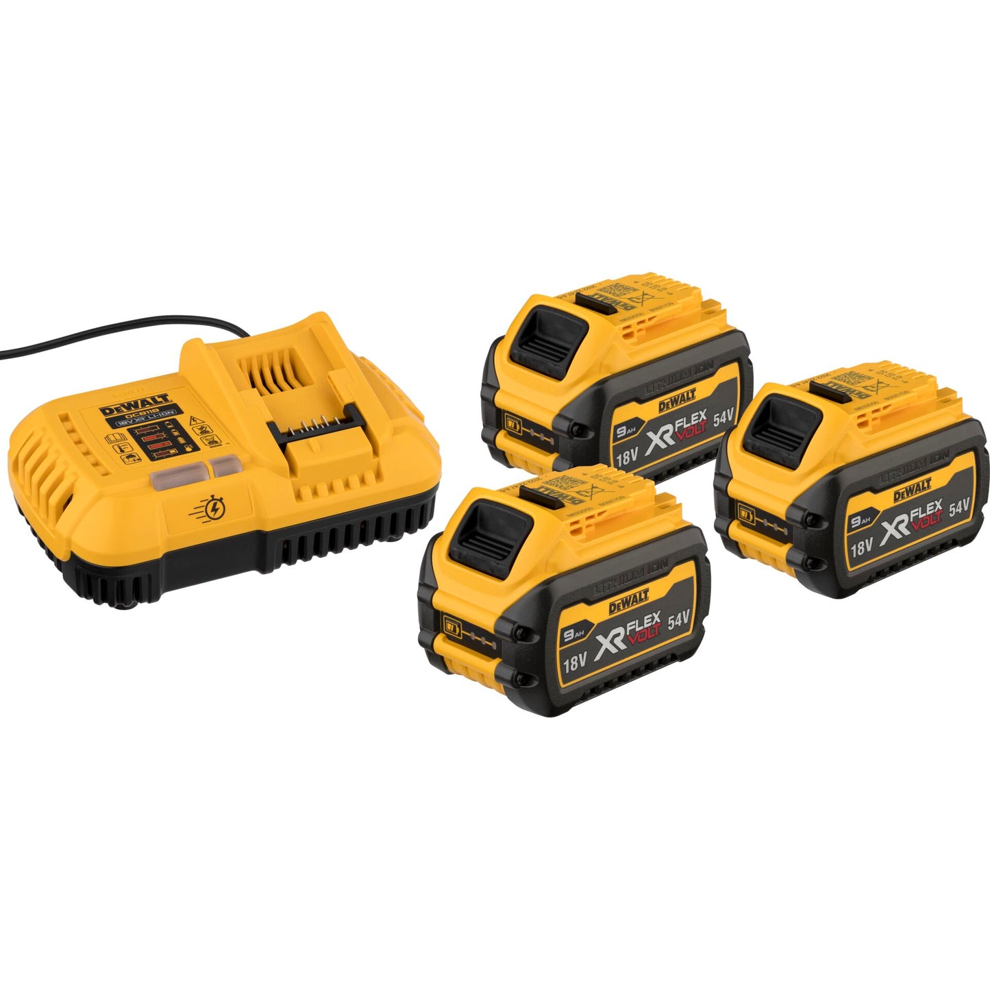 DeWalt DCB118X3-QW 3x 54V Battery Starter Set