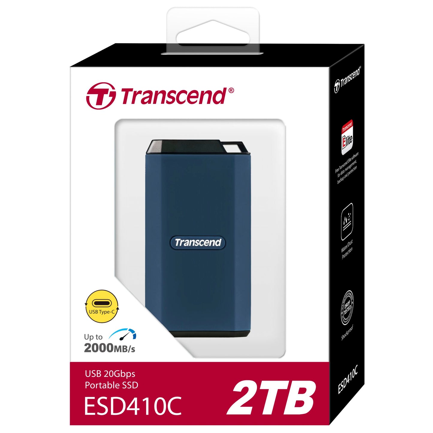 Transcend SSD ESD410C 2TB USB-C USB 3.2 Gen 2x2