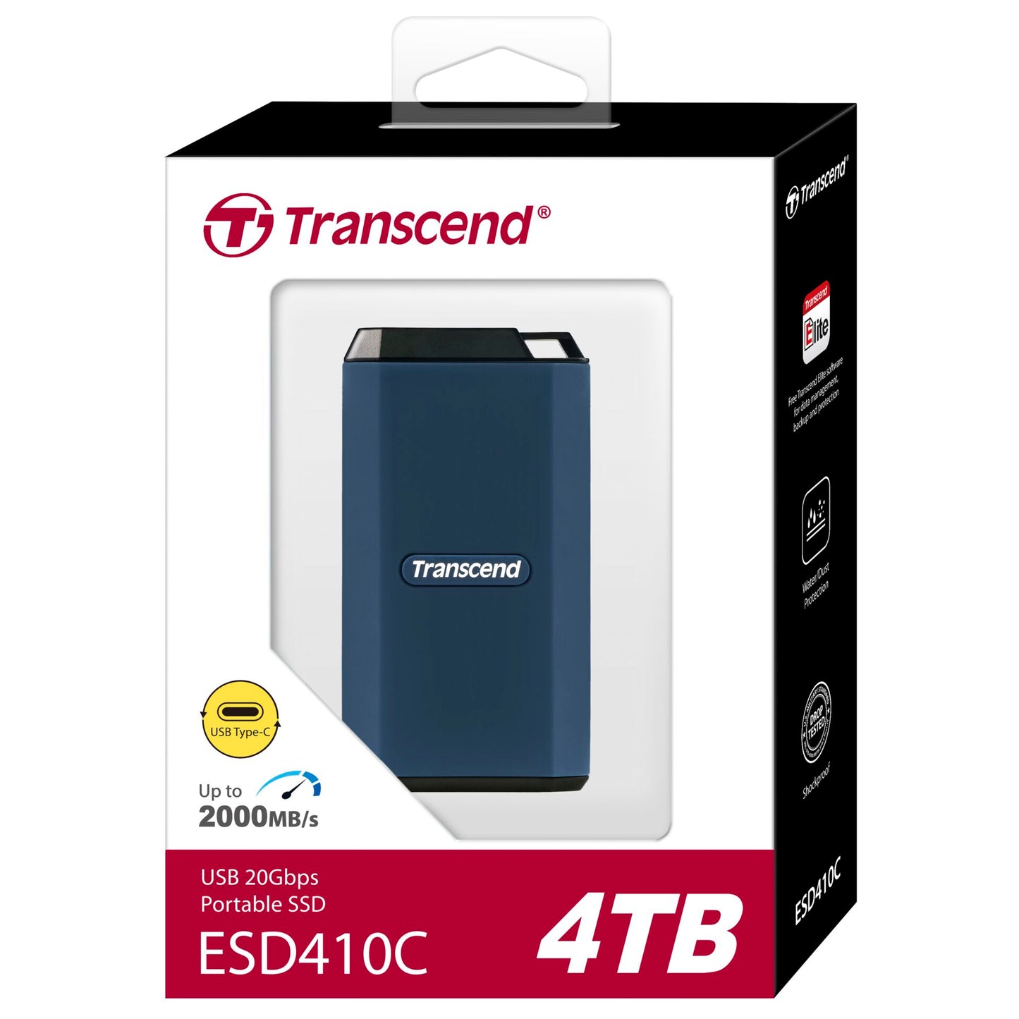 Transcend SSD ESD410C 4TB USB-C USB 3.2 Gen 2x2
