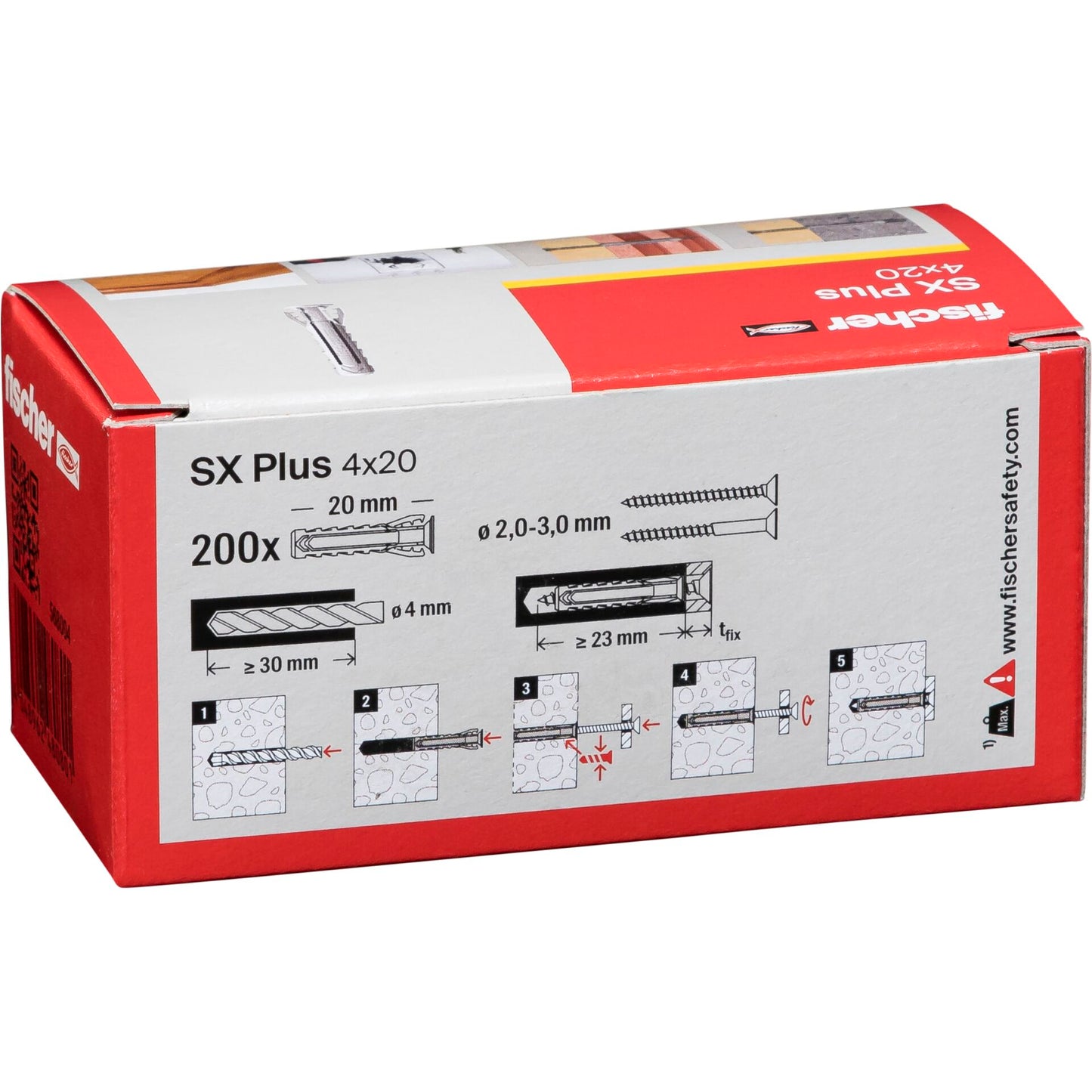 Fischer plug SX 4x20 200 pcs.