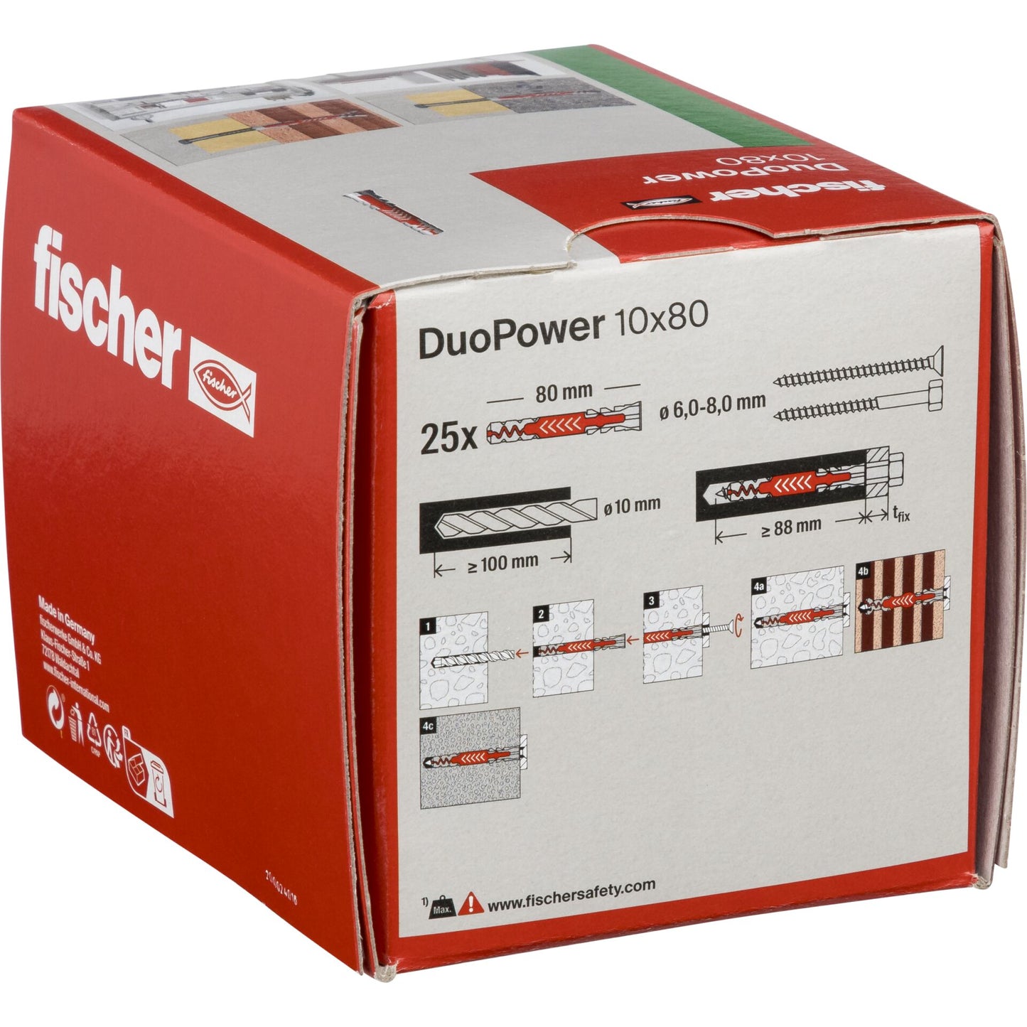 Fischer DUOPOWER 10x80 25 pcs.