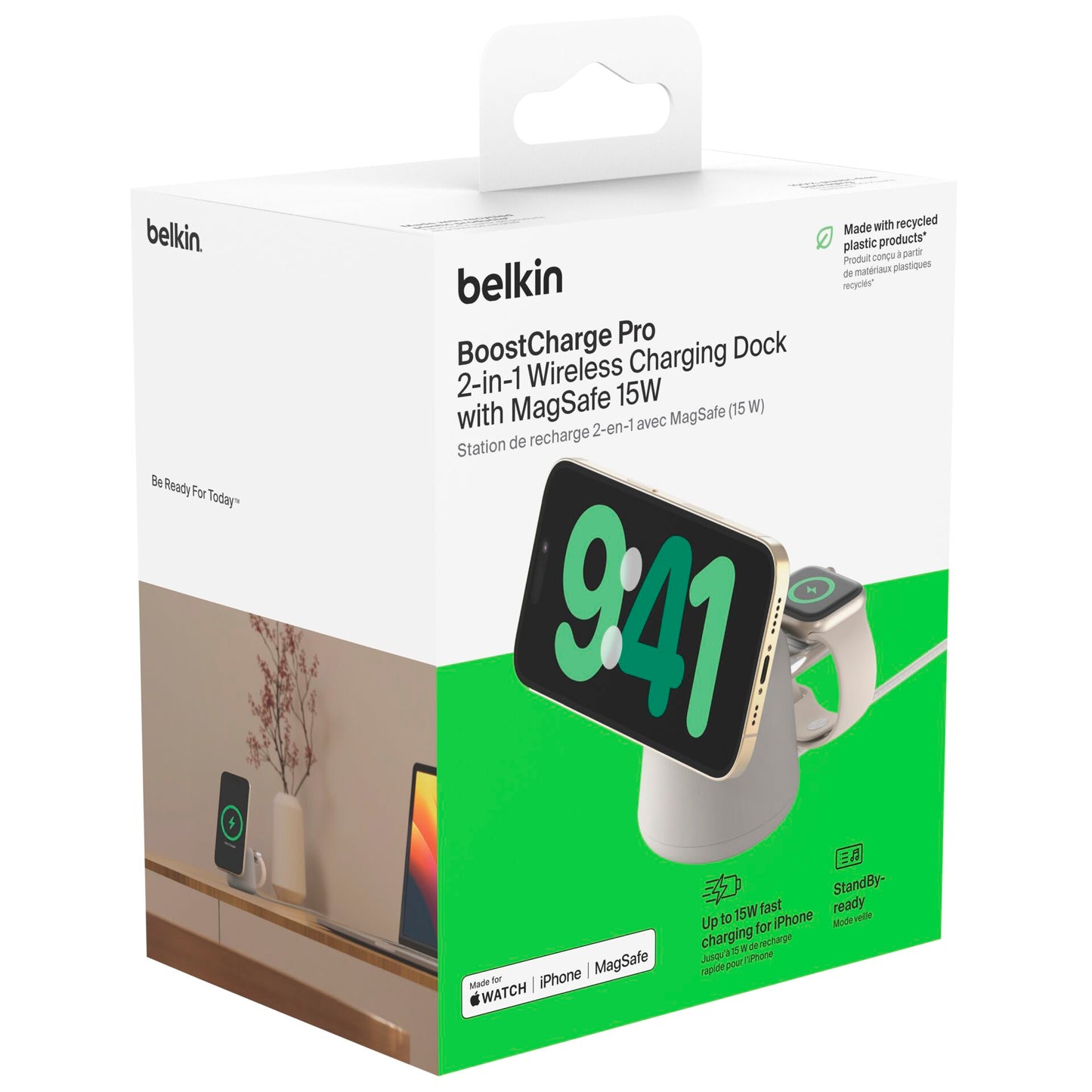 Belkin BOOST Charge Pro 2in1 15W Chrg.Dock/MagSafe sa.WIZ020vfH37