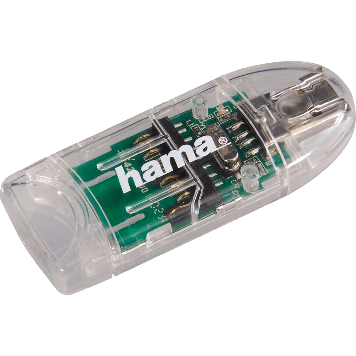 Hama USB 2.0 Card Reader 8in1 SD/microSD transparent 91092