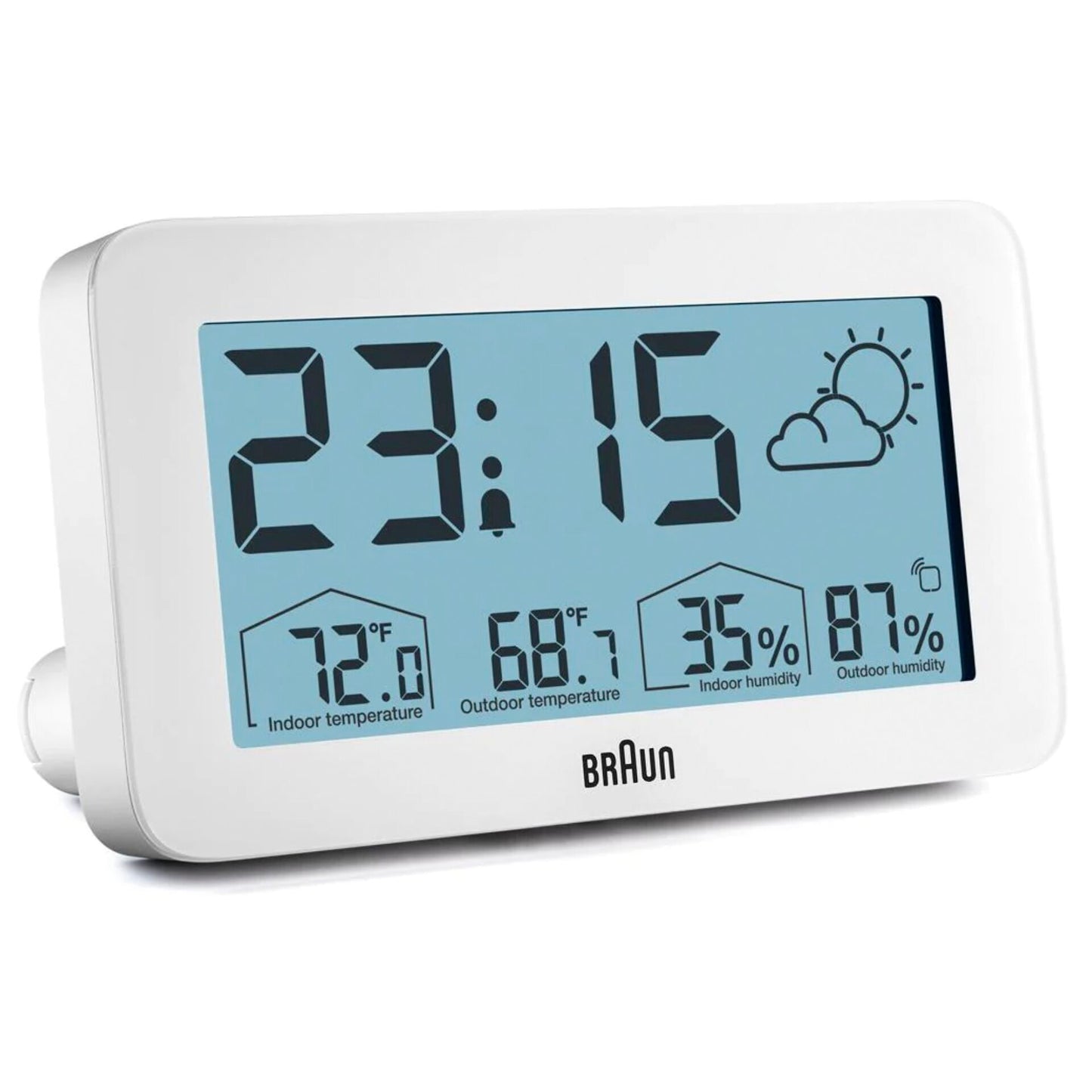 Braun BC 13 W DCF Digital Weather Station white