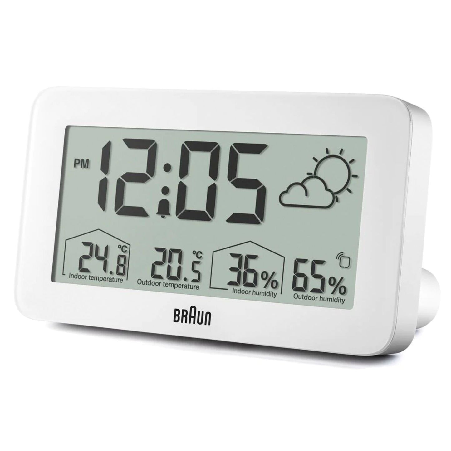 Braun BC 13 W DCF Digital Weather Station white